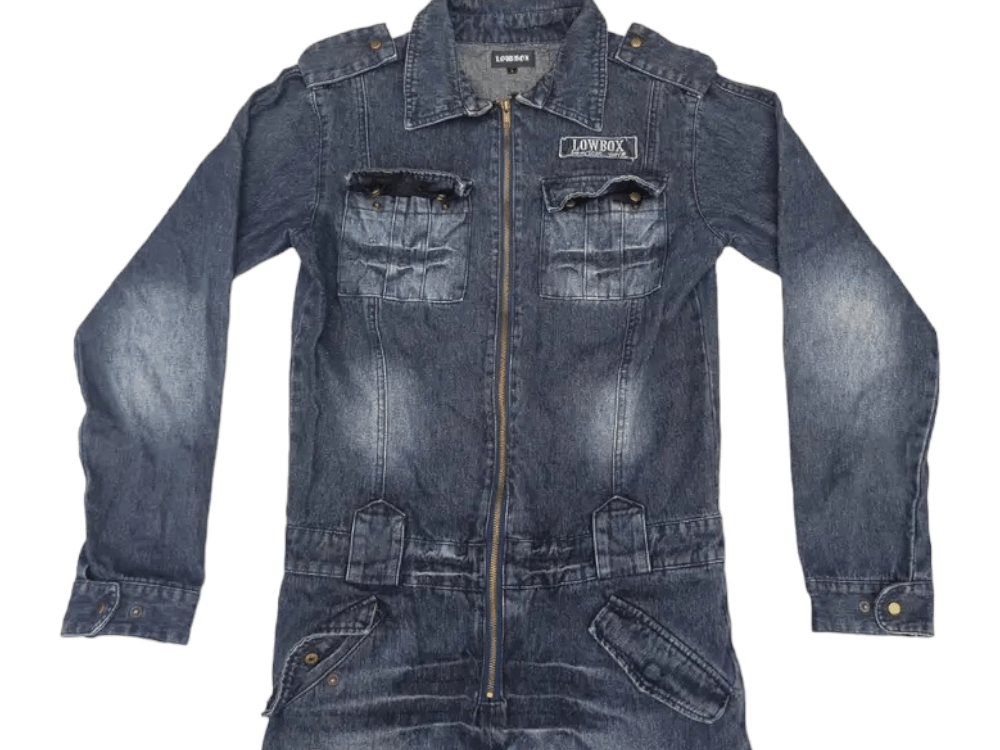 LOWBOX LOWBOX Tactical Multipocket Punk Style Overall Jeans Size US 34 / EU 50 - 5 Thumbnail