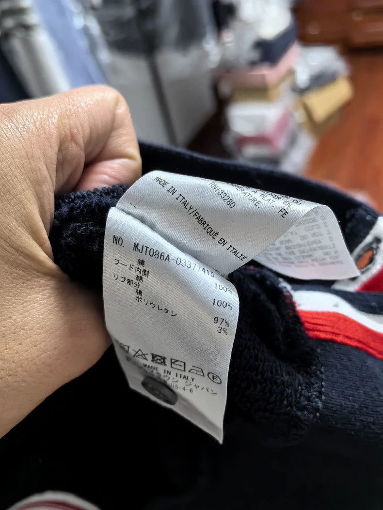 Thom Browne Thom Browne size2 A striped hoodie with a ribbon on the bac Size US M / EU 48-50 / 2 - 9 Thumbnail