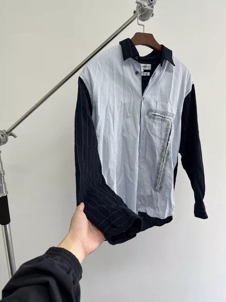 Comme des Garcons comme des garcons Wool Patchwork Destruction Shirt 2506-Nex Size US S / EU 44-46 / 1 - 7 Thumbnail