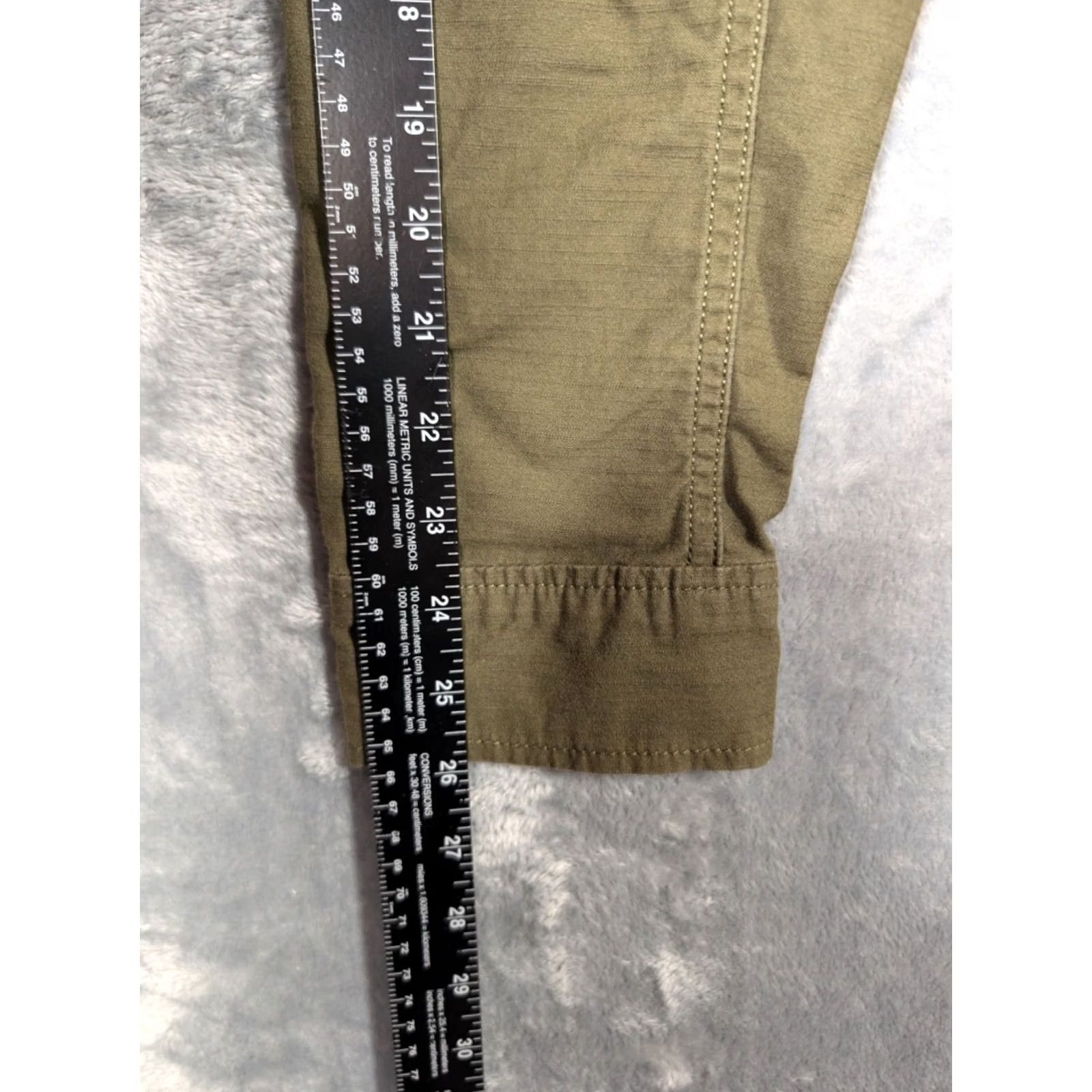 Lucky Brand Lucky Brand Jacket Mens Small Green Cotton Military Coat Field Chore Barn Shirt? Size US S / EU 44-46 / 1 - 4 Thumbnail