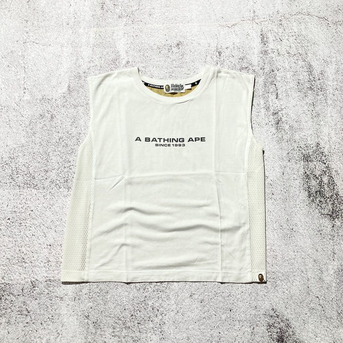 Bape Bape A Bathing Ape 1993 1st Camo Sleveeless T-shirt White Size S / US 4 / IT 40 - 1 Thumbnail