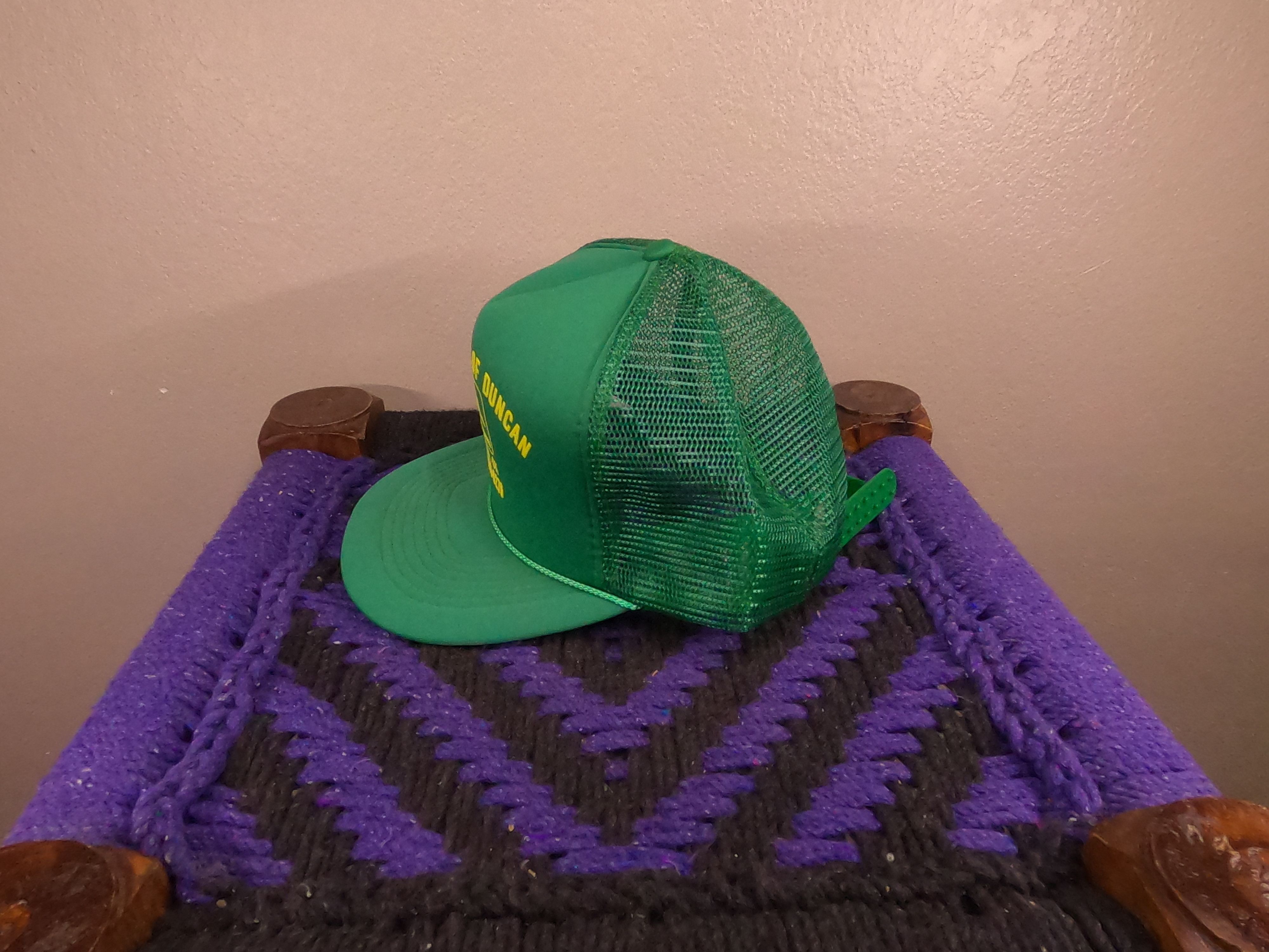 John Deere John Deere Promo Duncan Oklahoma Vintage Trucker Hat Size ONE SIZE - 2 Thumbnail