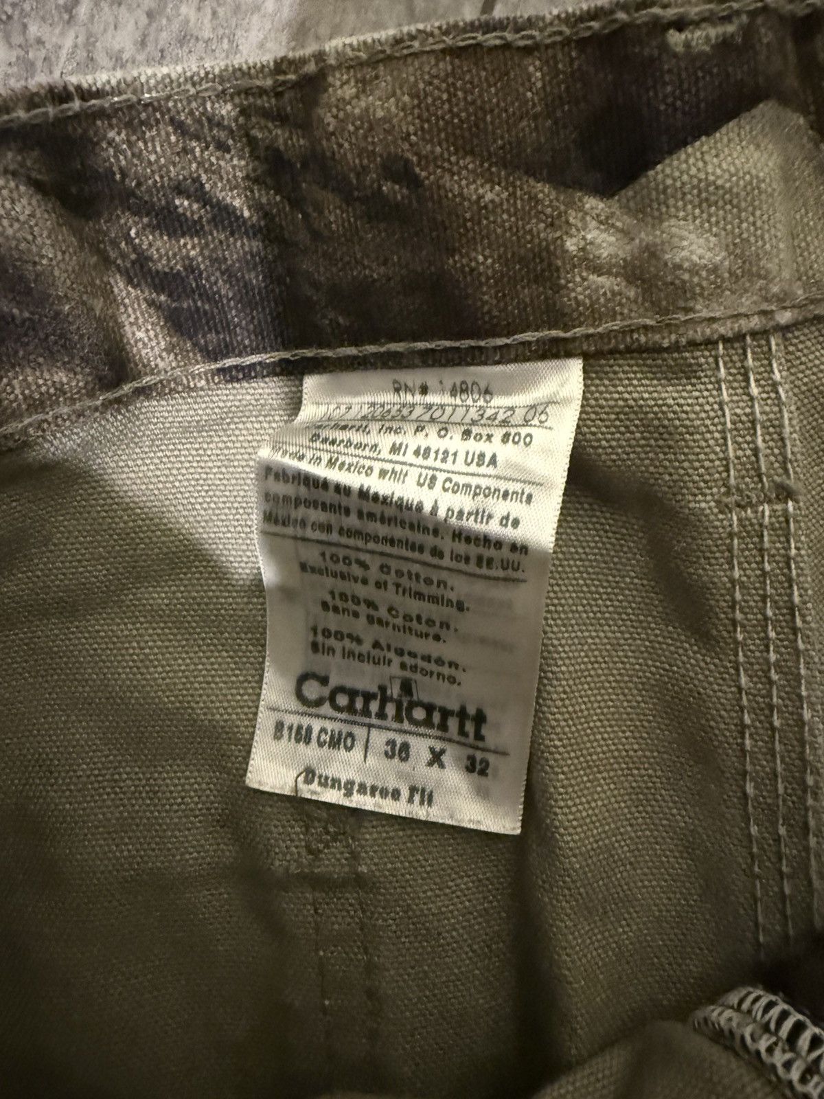 Carhartt Carhartt B158 CMO Camo Cropped Workwear Pants Size US 36 / EU 52 - 3 Thumbnail