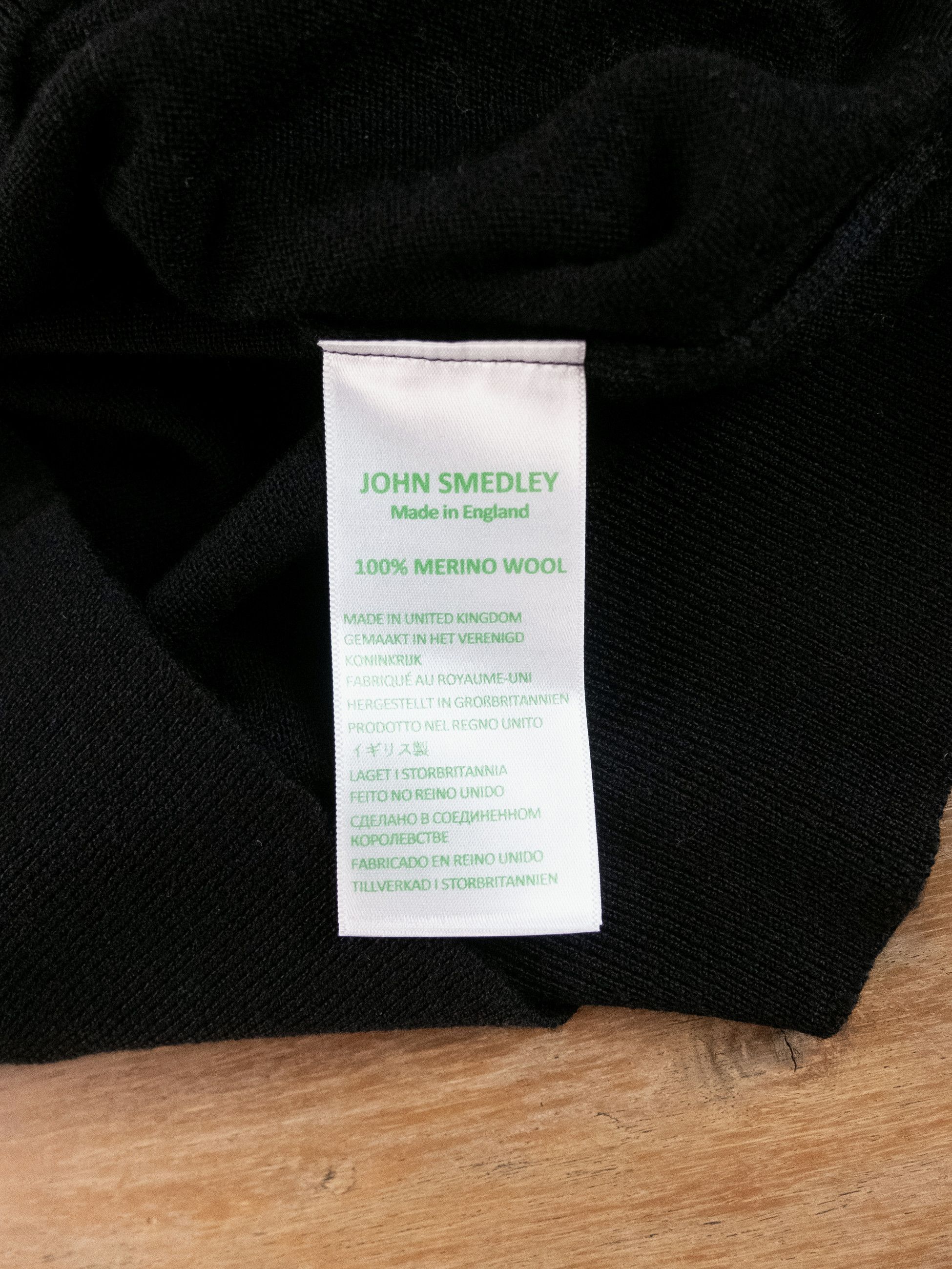 John Smedley JOHN SMEDLEY Tapton black half zip wool sweater Medium Size US M / EU 48-50 / 2 - 8 Thumbnail