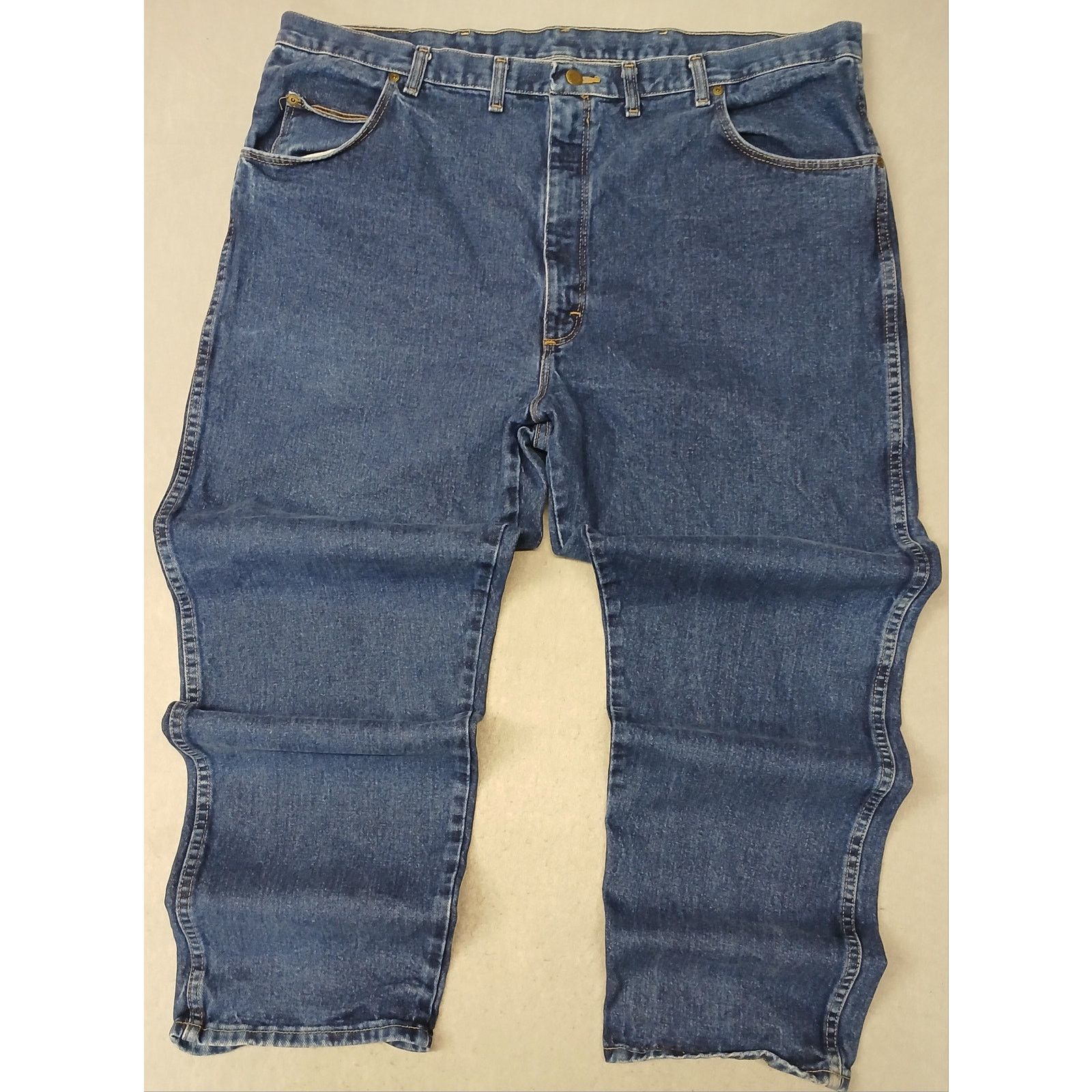 Wrangler Wrangler (46x32) Rugged Relaxed Straight Blue Denim Jeans Size US 30 / EU 46 - 1 Thumbnail
