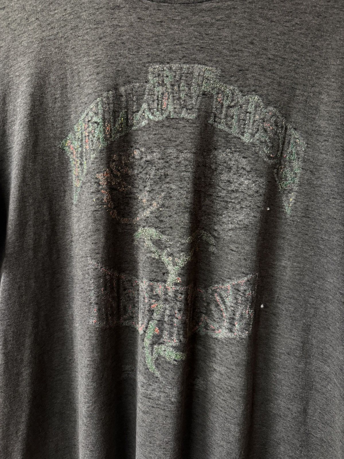 Hanes Vintage 80s Faded Black Tee Size US XL / EU 56 / 4 - 2 Thumbnail
