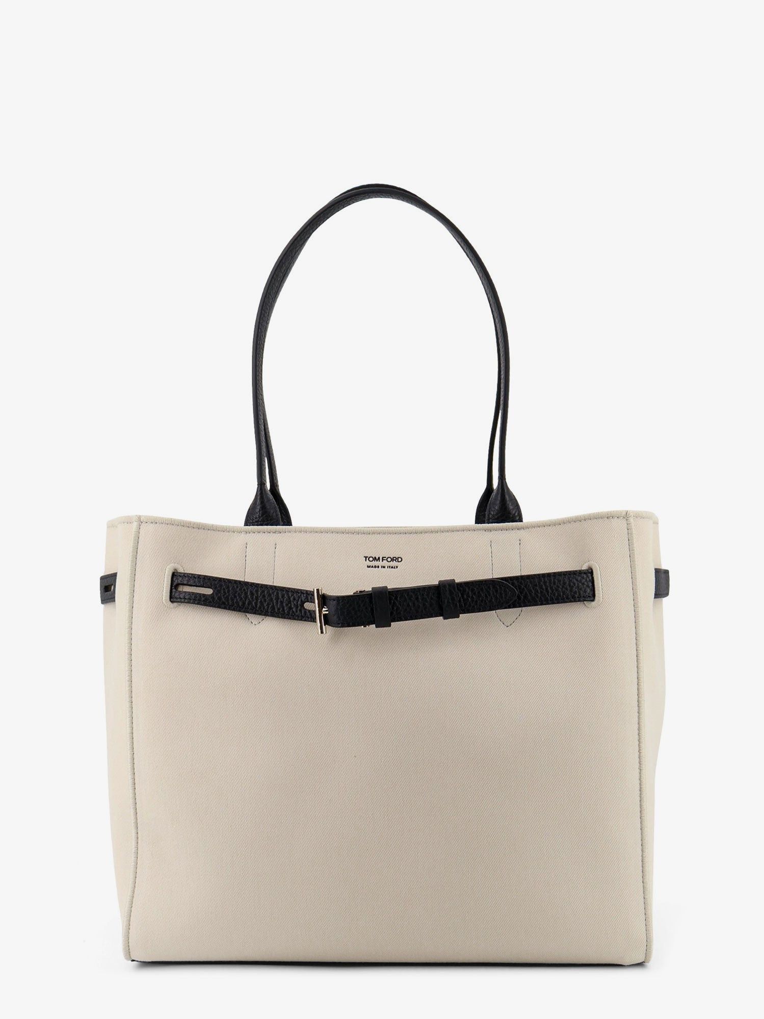 Tom Ford Canvas Shoulder Bag With Engraved Logo On The Front Size ONE SIZE - 1 Thumbnail