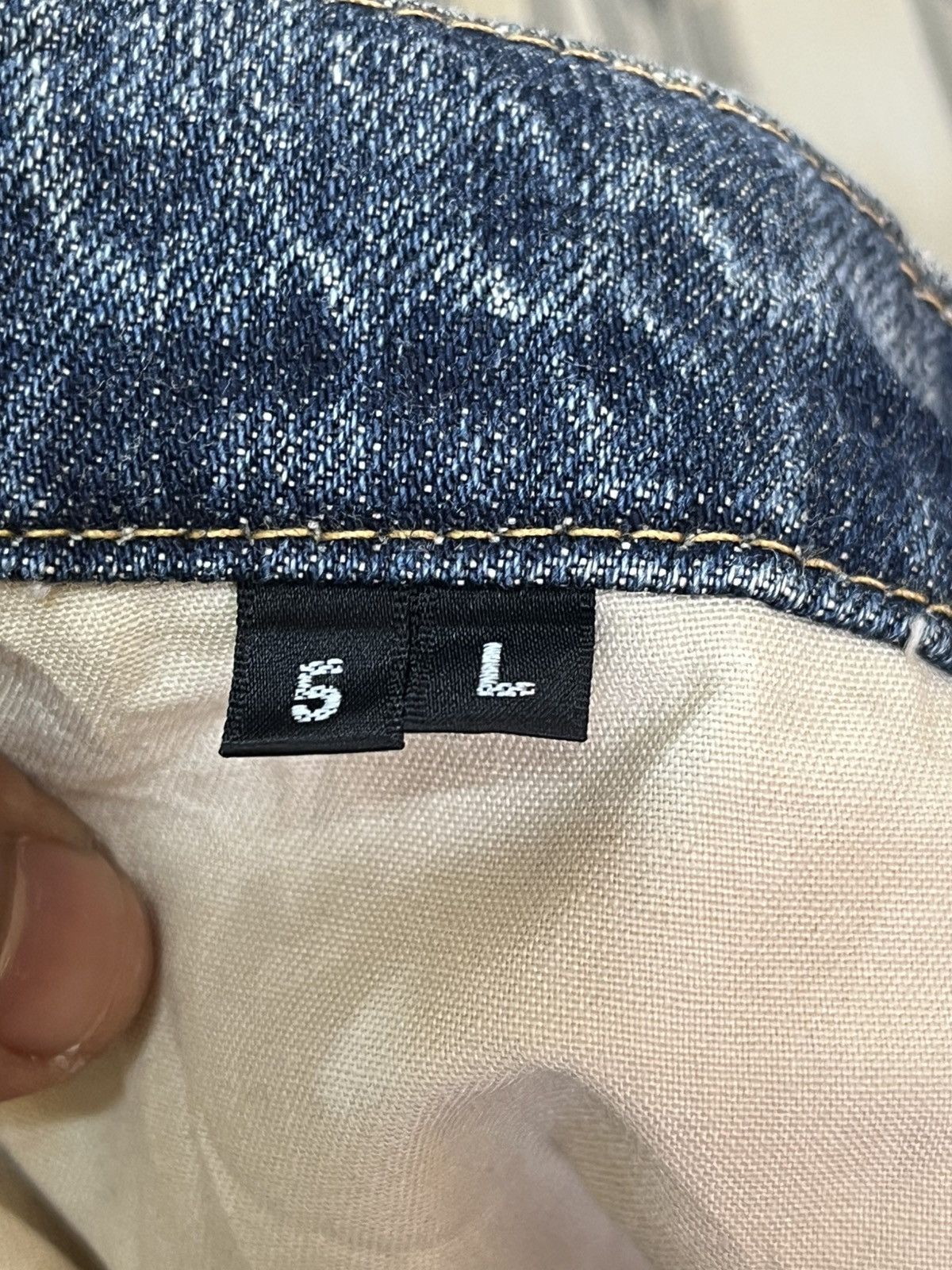 Kazuyuki Kumagai Attachment Vintage Attachment By Kazuyuki Kumagai Curve Leg Flare Denim Size US 36 / EU 52 - 11 Thumbnail