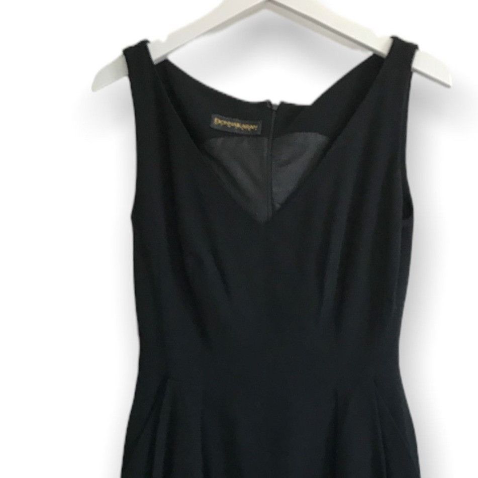 Donna Karan Vintage Donna Karan Black Wool Dress Size 4 Sleeveless USA M Size S / US 4 / IT 40 - 6 Thumbnail