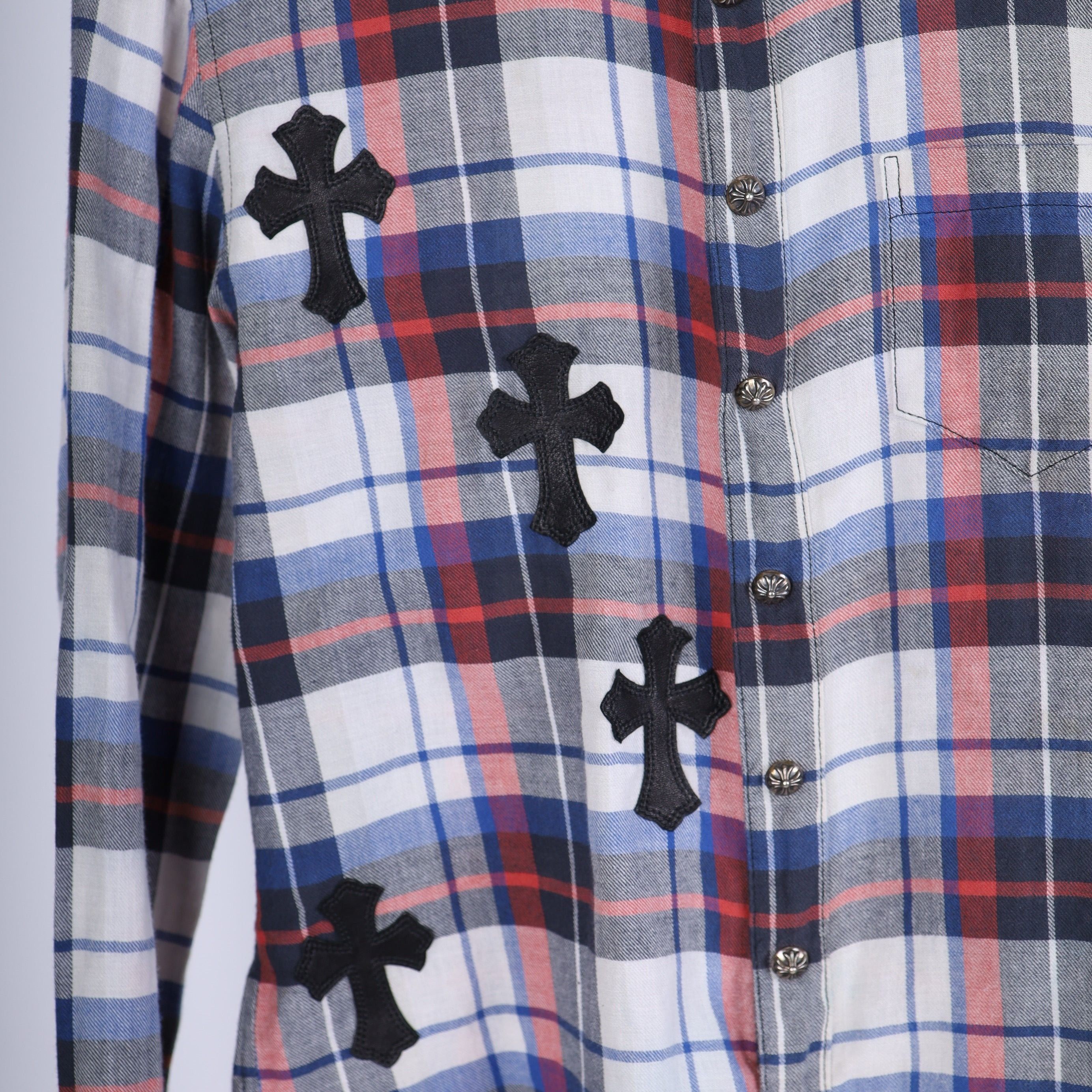 Chrome Hearts Chrome Hearts PATCHWORK FLANNEL SZ S Size US S / EU 44-46 / 1 - 5 Thumbnail
