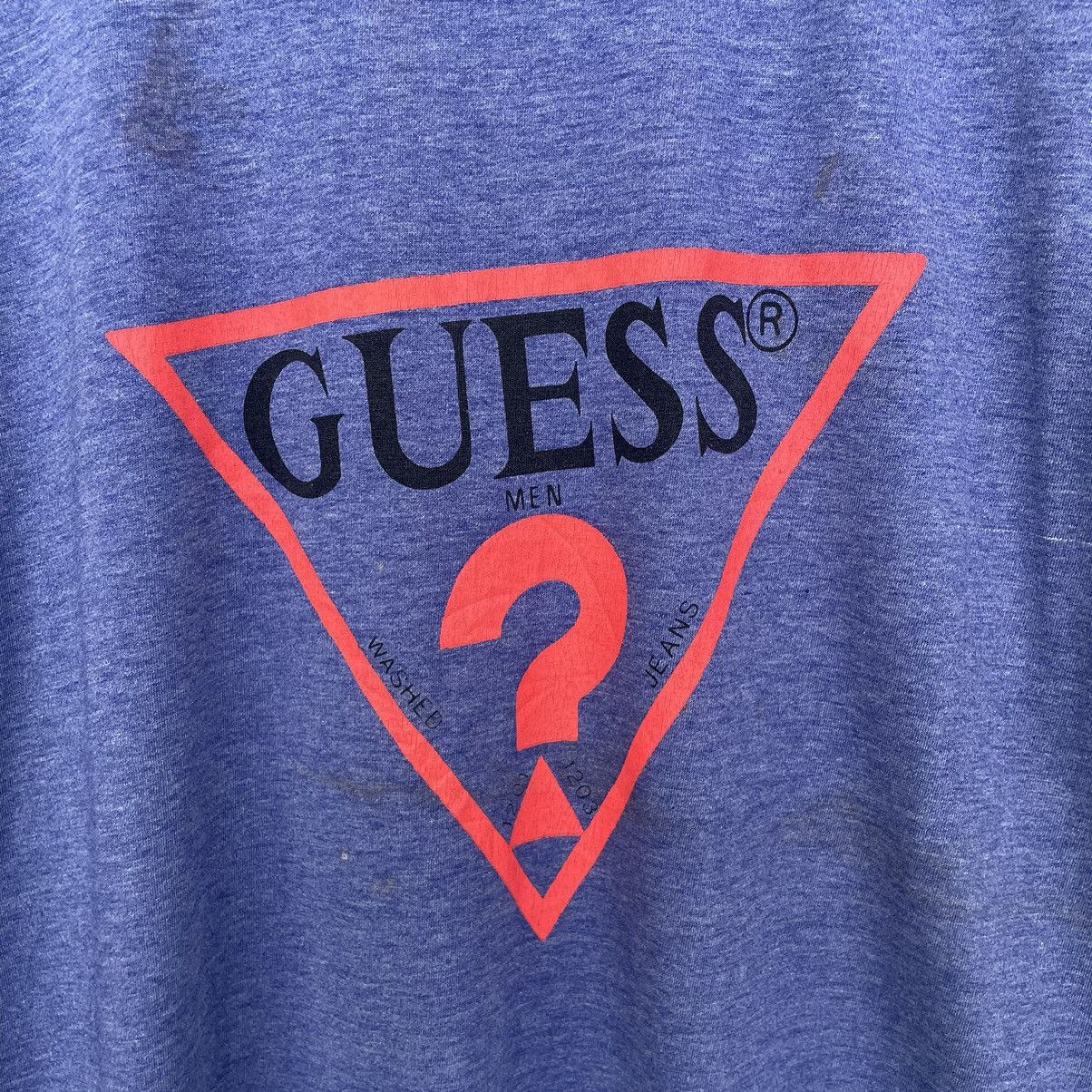 Guess × Vintage Vintage 1990s Guess OG Logo T Shirt Size US L / EU 52-54 / 3 - 2 Thumbnail