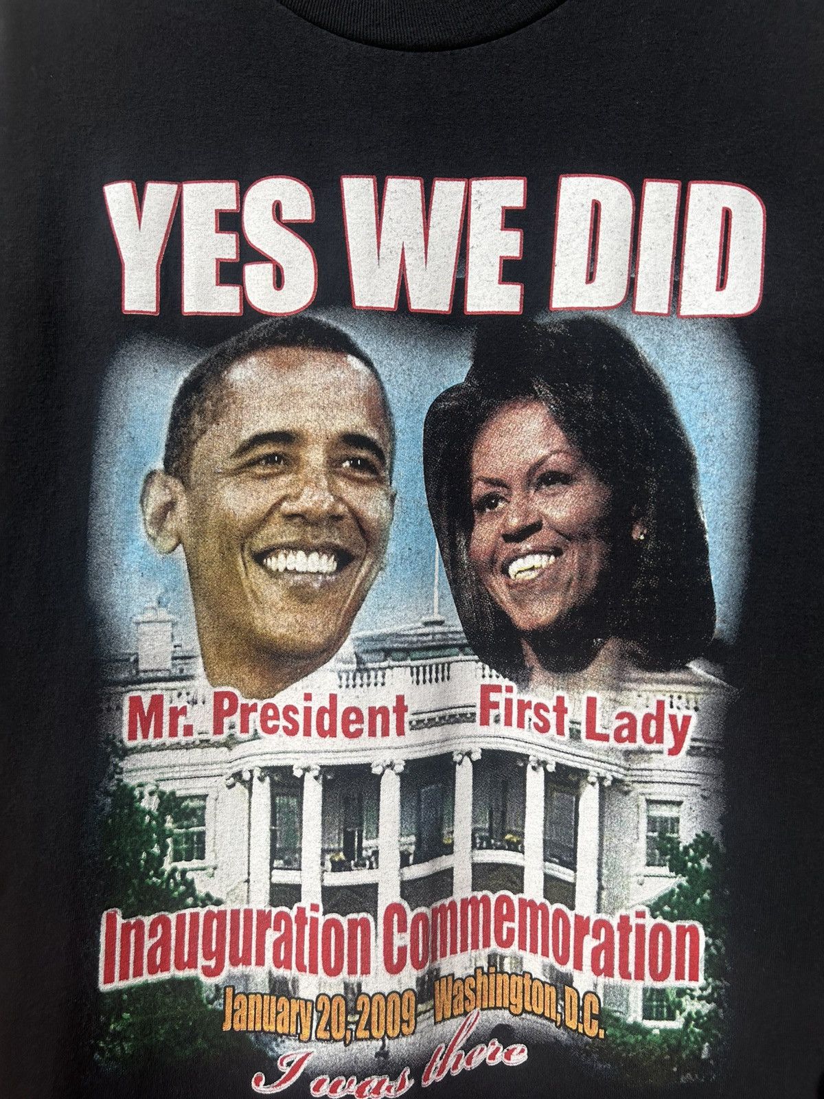 Vintage Obama 2008 Vintage Inauguration Tee Shirt Size US XL / EU 56 / 4 - 2 Thumbnail