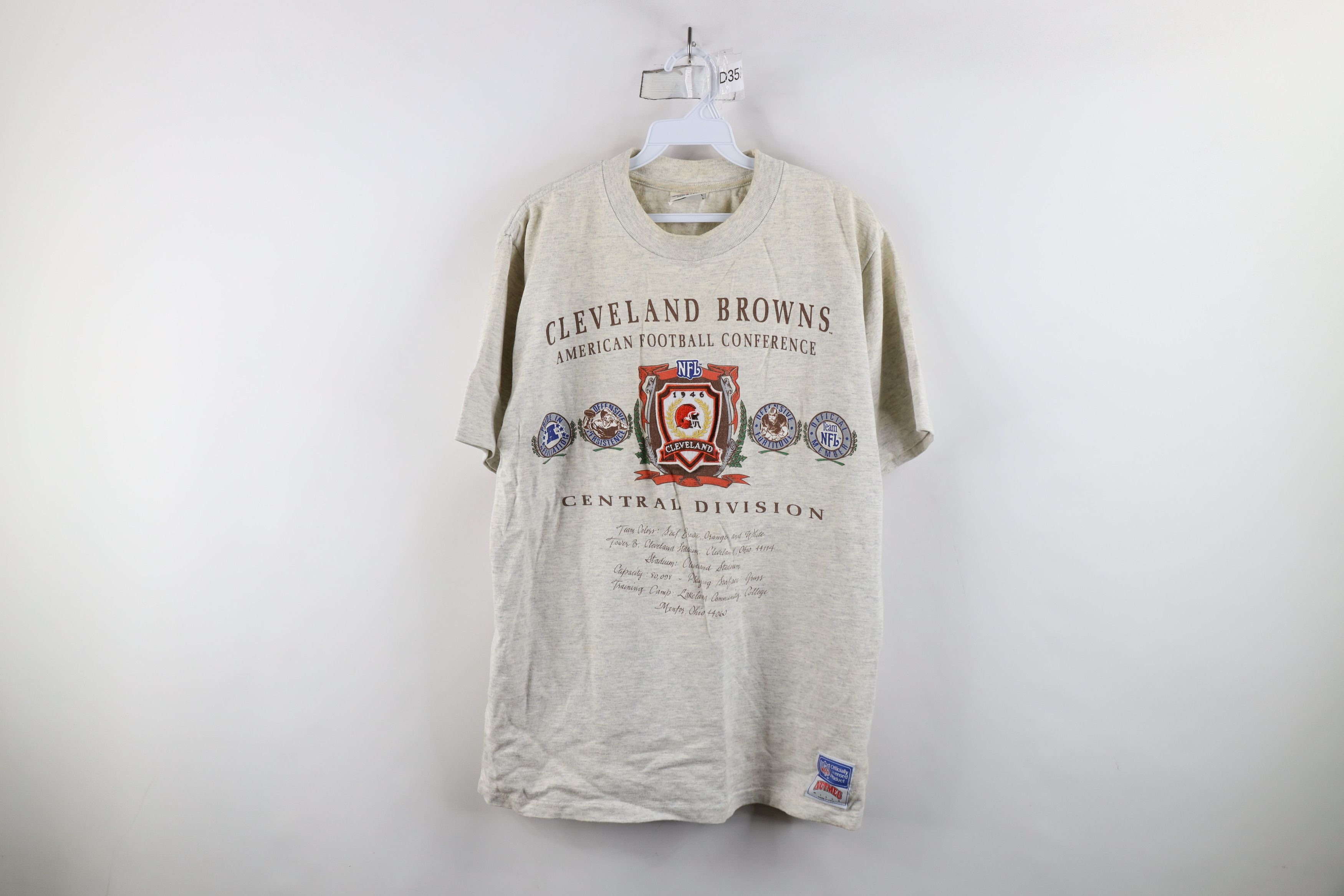 Vintage Vintage 90s Cleveland Football Short Sleeve T-Shirt USA Size US L / EU 52-54 / 3 - 1 Thumbnail