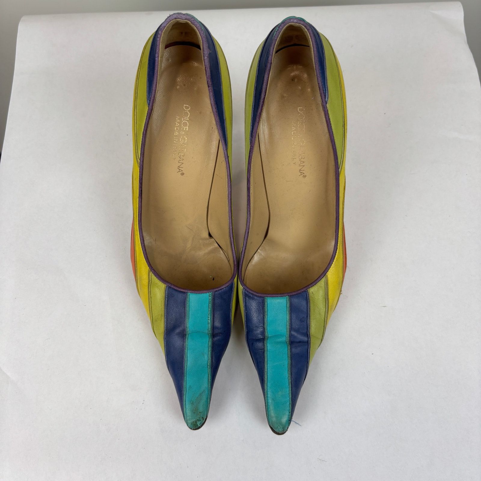Dolce & Gabbana Dolce & Gabbana Rainbow Pumps High Heels Pointed 39 US 9 Size US 9 / IT 39 - 6 Thumbnail