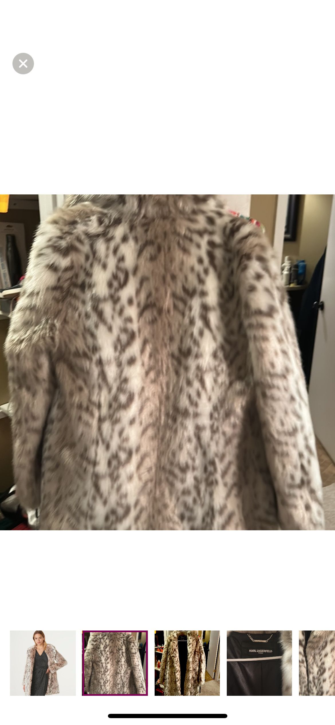 Karl Lagerfeld Karl Lagerfeld Paris Animal print cut coat Size L / US 10 / IT 46 - 4 Thumbnail