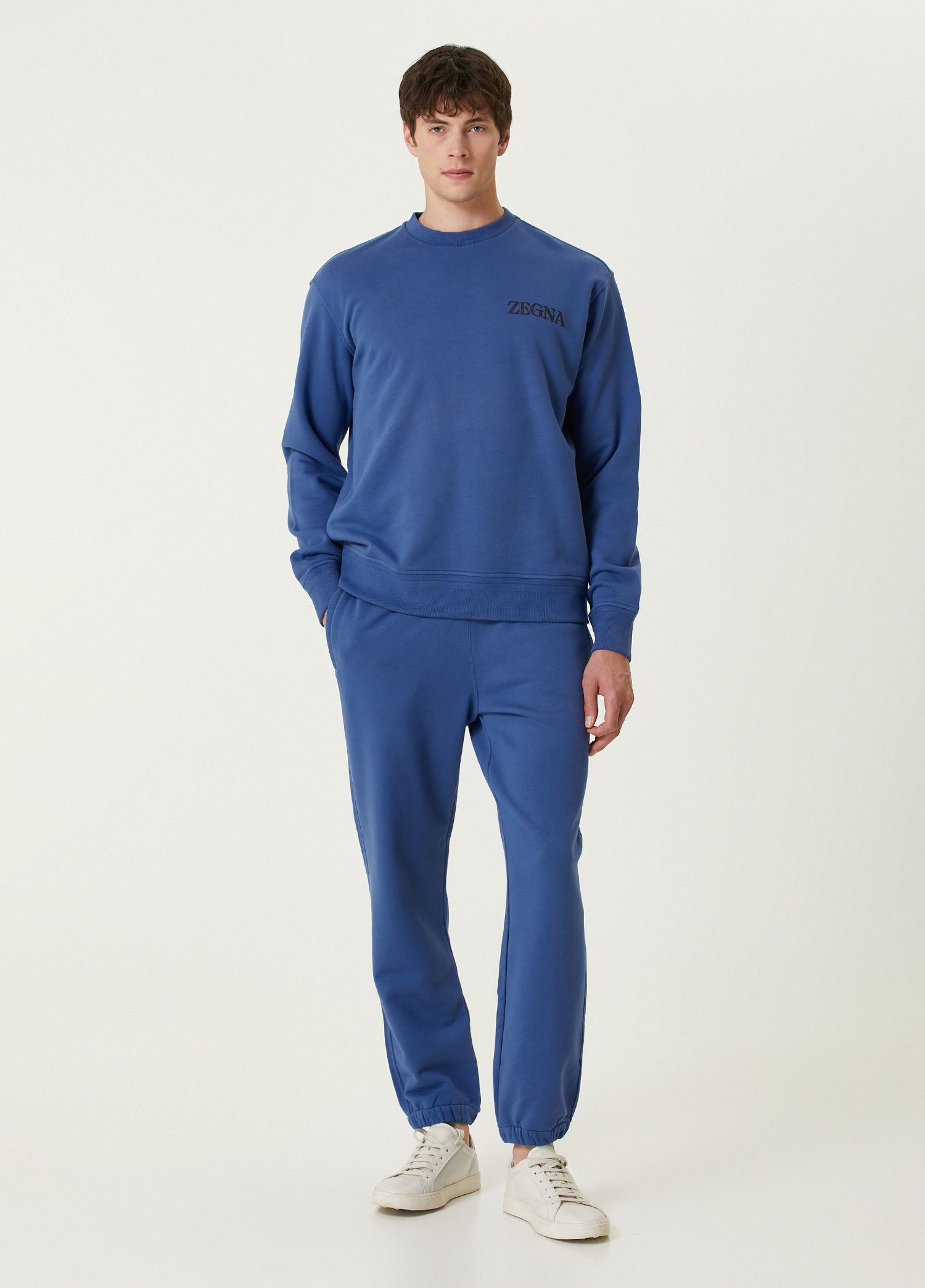 Ermenegildo Zegna ZEGNA blue cotton jogger sweatpants Size 50 IT / Large Size US 34 / EU 50 - 2 Thumbnail