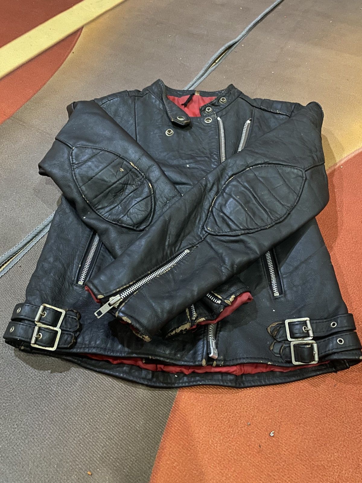Other Vintage Black Leather Biker Jacket Made England Real Leather Size US S / EU 44-46 / 1 - 17 Thumbnail