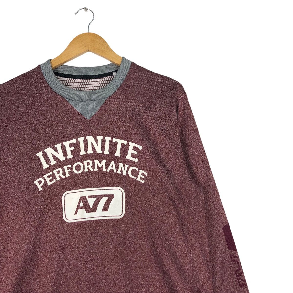 Asics × Japanese Brand × Vintage Vintage Asics Infinite A77 Sweatshirt 90s Streetwear Medium Size US M / EU 48-50 / 2 - 5 Thumbnail