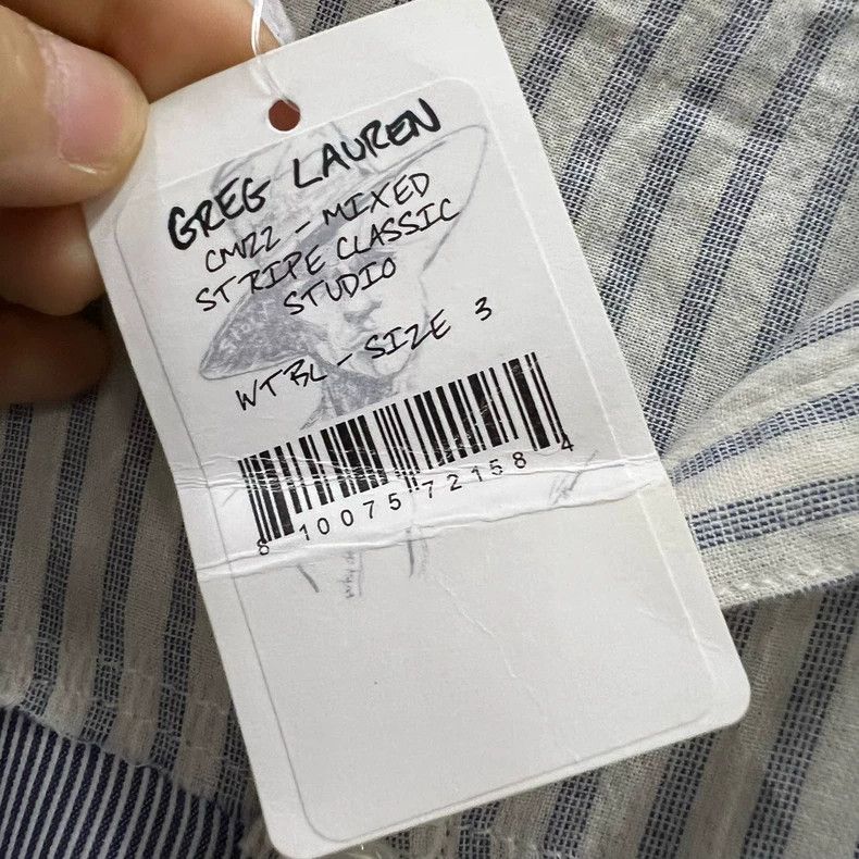 Greg Lauren greg lauren Destruction of striped patchwork shirt 2506-Nex Size US S / EU 44-46 / 1 - 5 Thumbnail