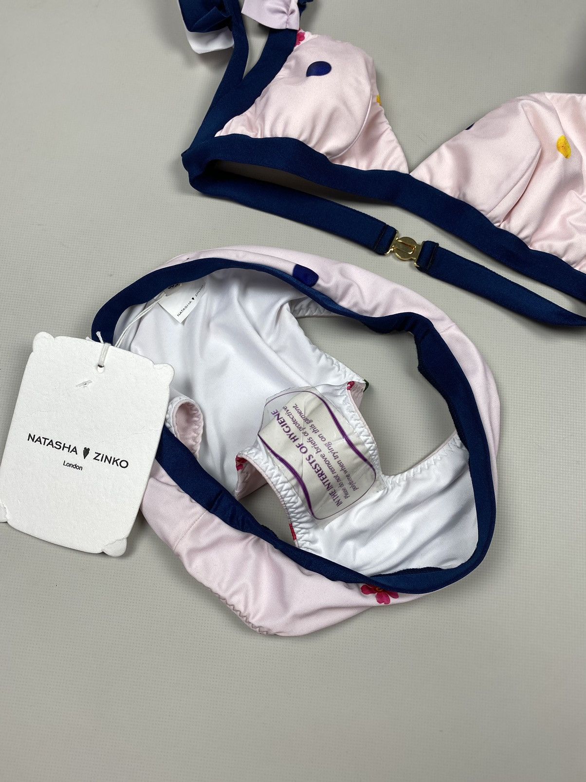 Natasha Zinko BNWT! Natasha Zinko Neoprene Bikini 2 Piece swim suit Size XS / US 0-2 / IT 36-38 - 16 Thumbnail