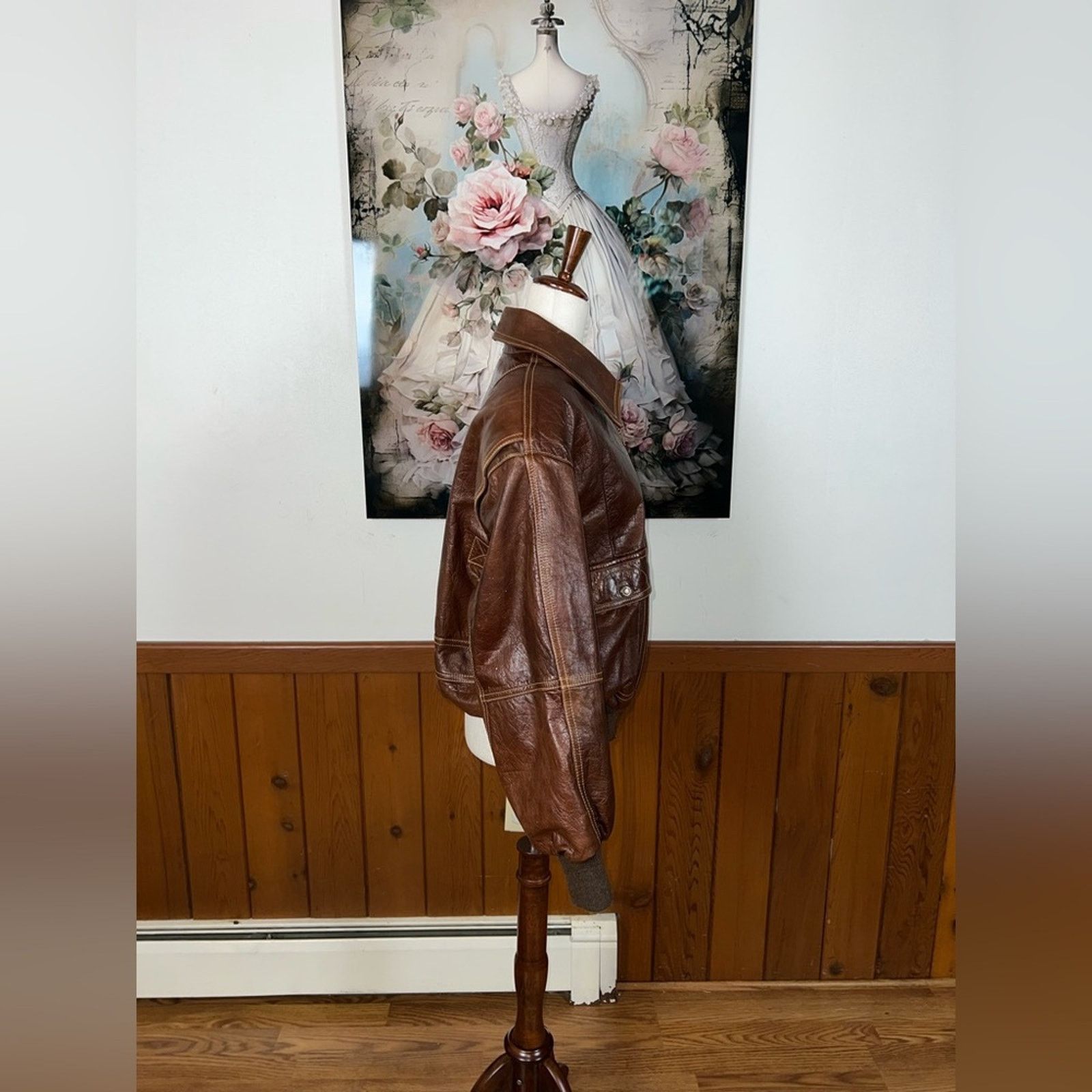 Vintage Fabulous Vintage OBR Leather Bomber Jacket! Size US M / EU 48-50 / 2 - 5 Thumbnail