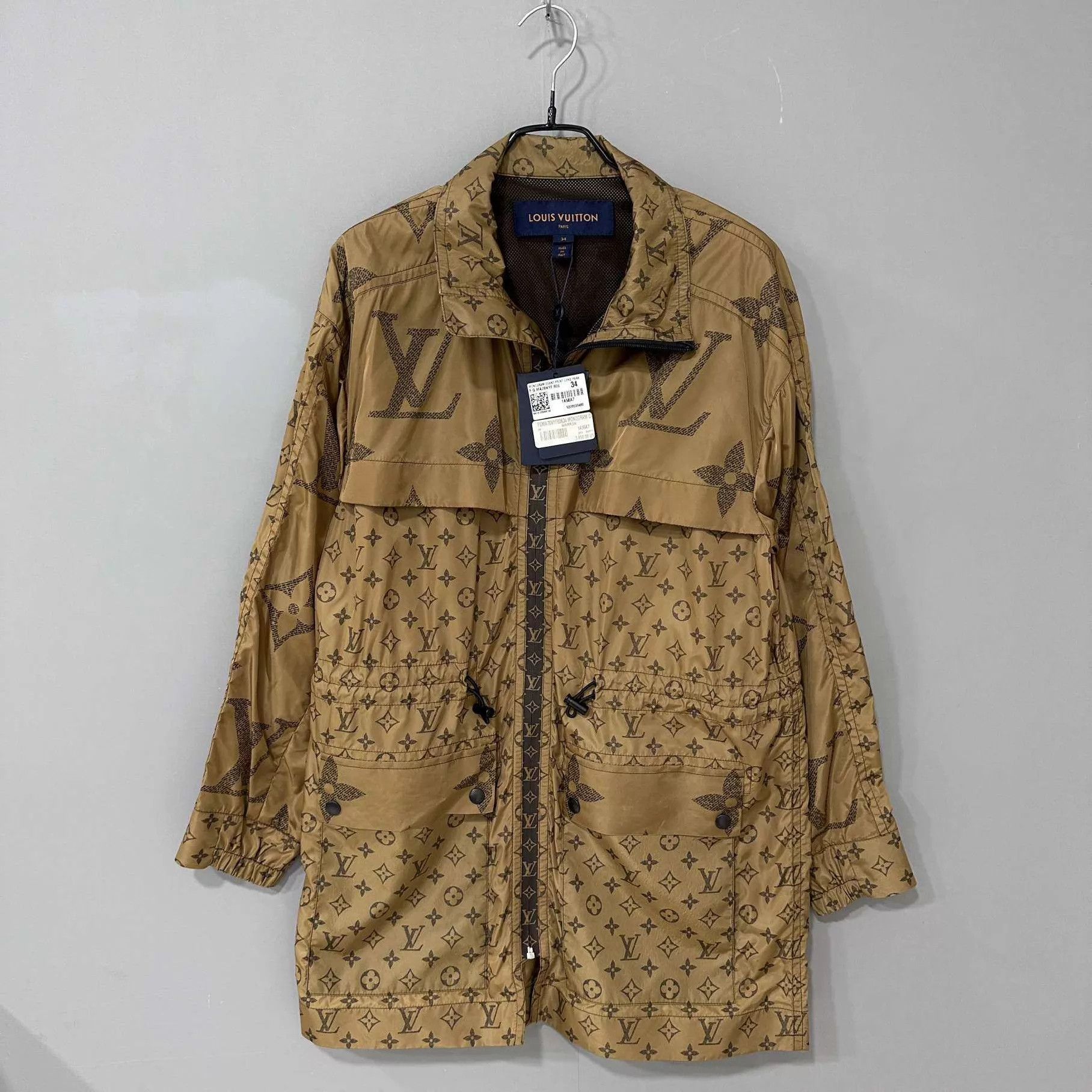 Louis Vuitton LV Brown Monogram Print Tech Fabric Women's Jacket Size XS / US 0-2 / IT 36-38 - 1 Thumbnail
