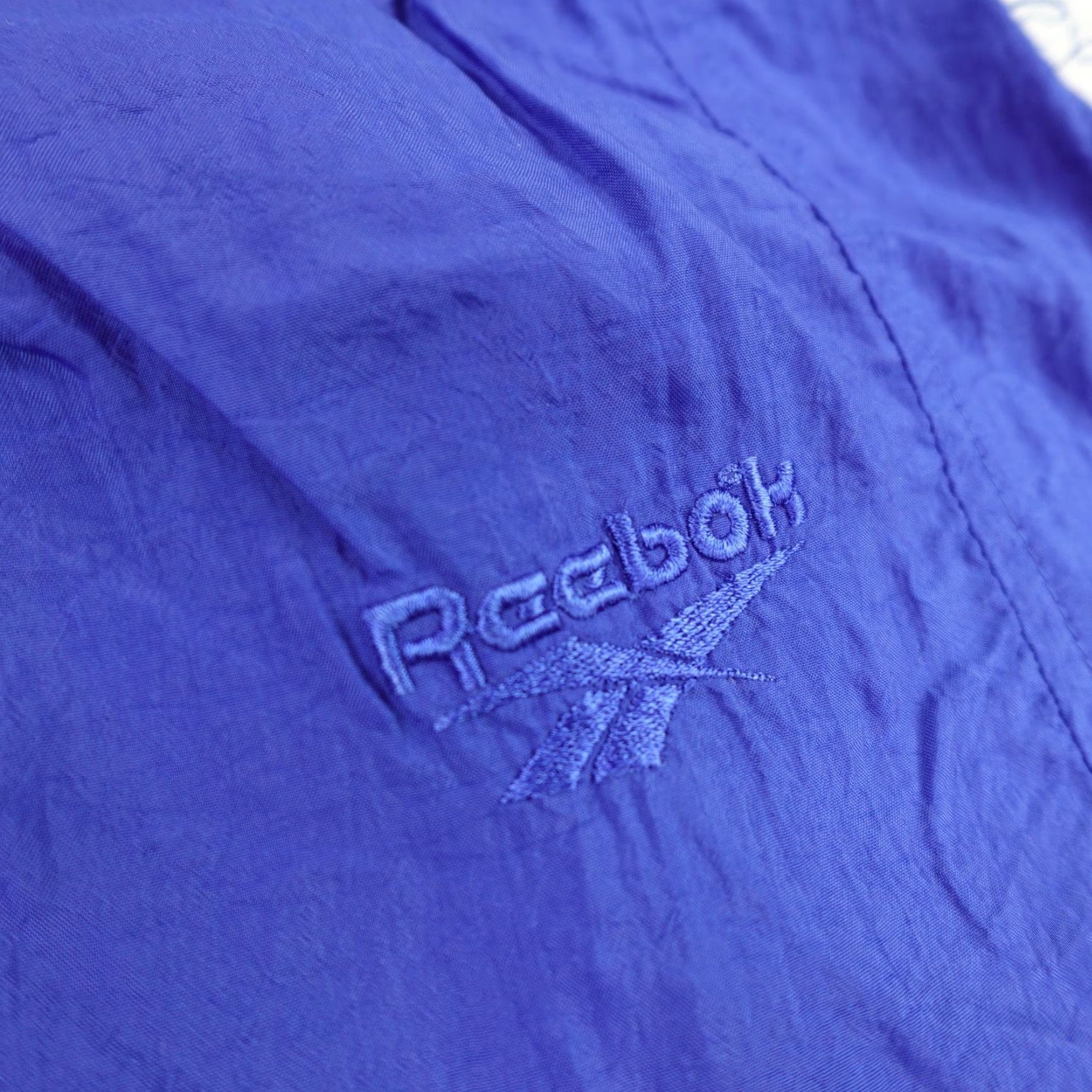 Reebok VINTAGE Reebok Pants Mens XL Track Windbreaker Ankle Zip 90s Blue UK/US Shaft 40in Waist Mens Size US 36 / EU 52 - 5 Thumbnail