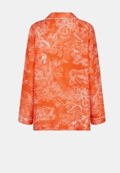 Dior o1w1db10924 Chez Moi Shirt in Orange Size XL / US 12-14 / IT 48-50 - 2 Thumbnail