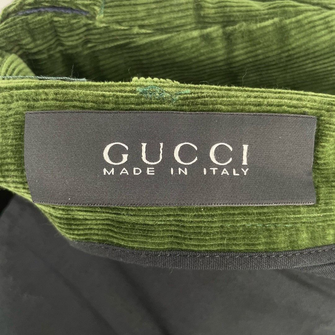 Gucci Gucci Army Green Corduroy Trousers Nextarrow-2412 Size US 30 / EU 46 - 3 Thumbnail