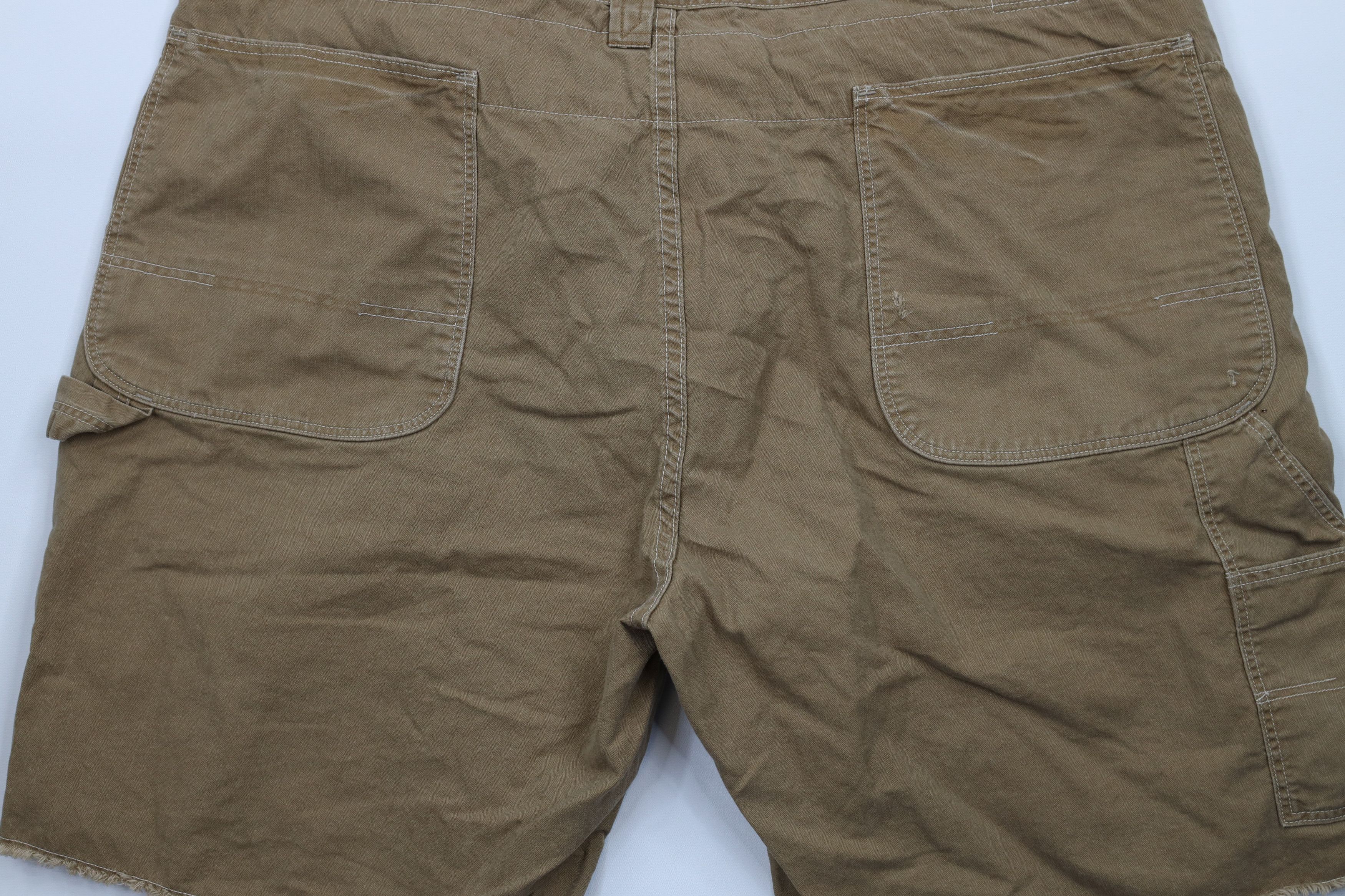 Ralph Lauren × Vintage Vintage 90s Ralph Lauren Fit Herringbone Button Fly Shorts Size US 40 / EU 56 - 15 Thumbnail