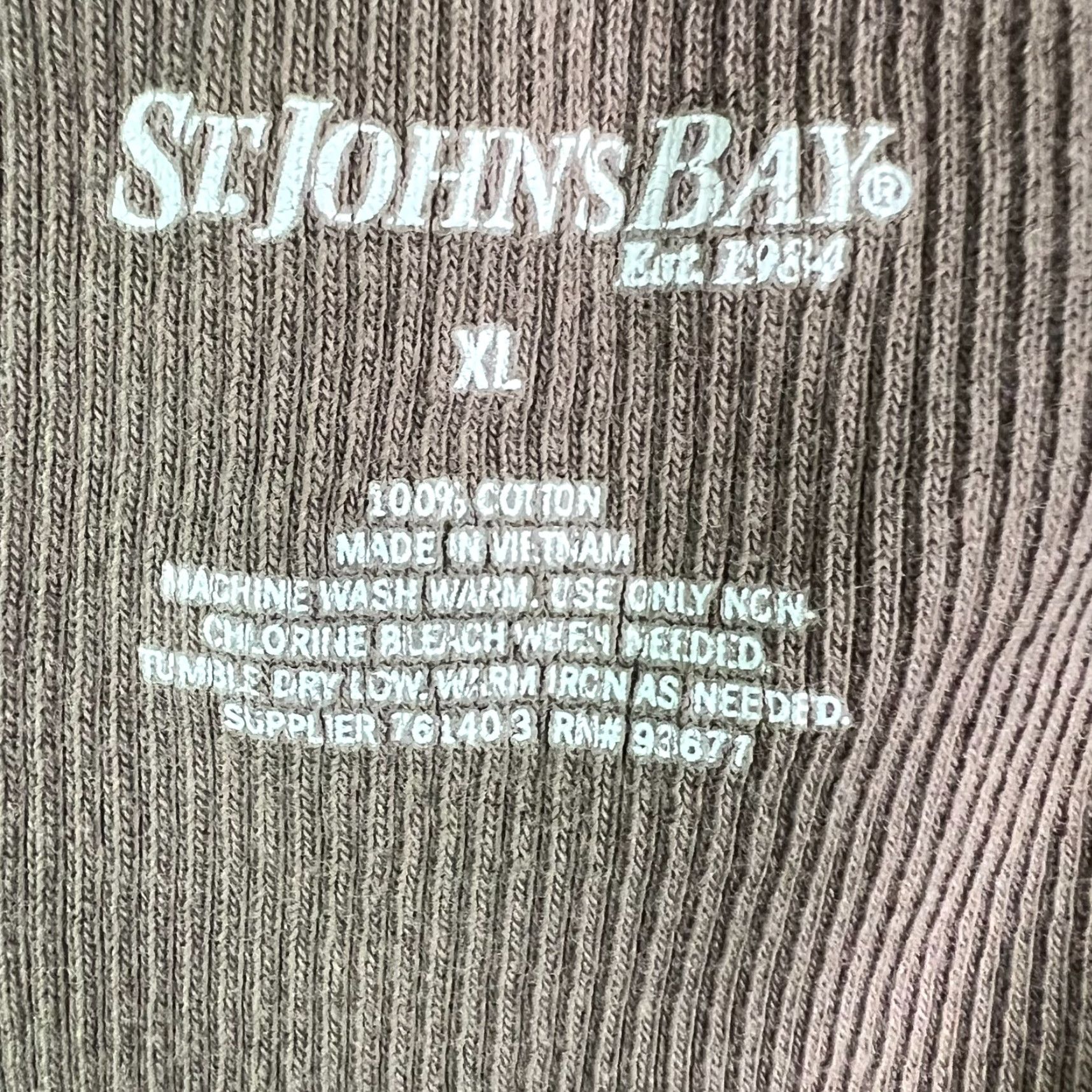 Vintage VINTAGE St. John's Bay Tank Top Women XL Brown Sleeveless Cotton Casual Summer Size XL / US 12-14 / IT 48-50 - 2 Thumbnail