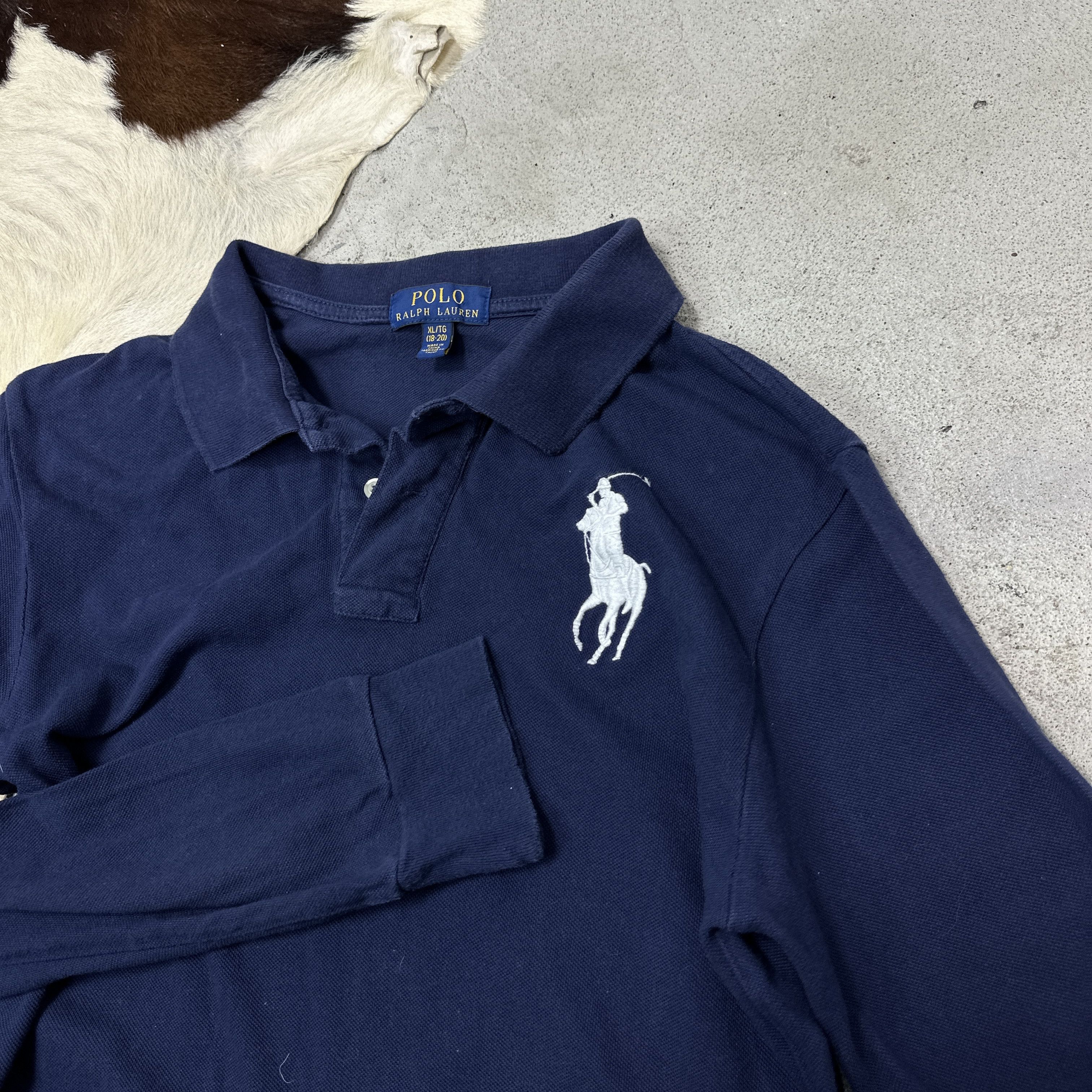 Polo Ralph Lauren Vintage Streetwear Polo Ralph Lauren Big Pony Longsleeve 00s Size US XL / EU 56 / 4 - 4 Thumbnail