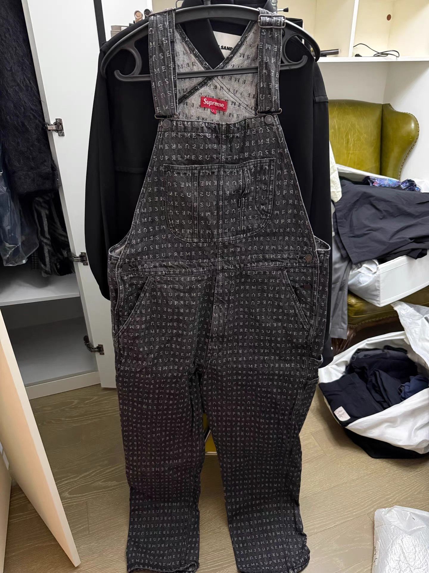 Supreme Supreme Logo Denim Overalls | Grailed