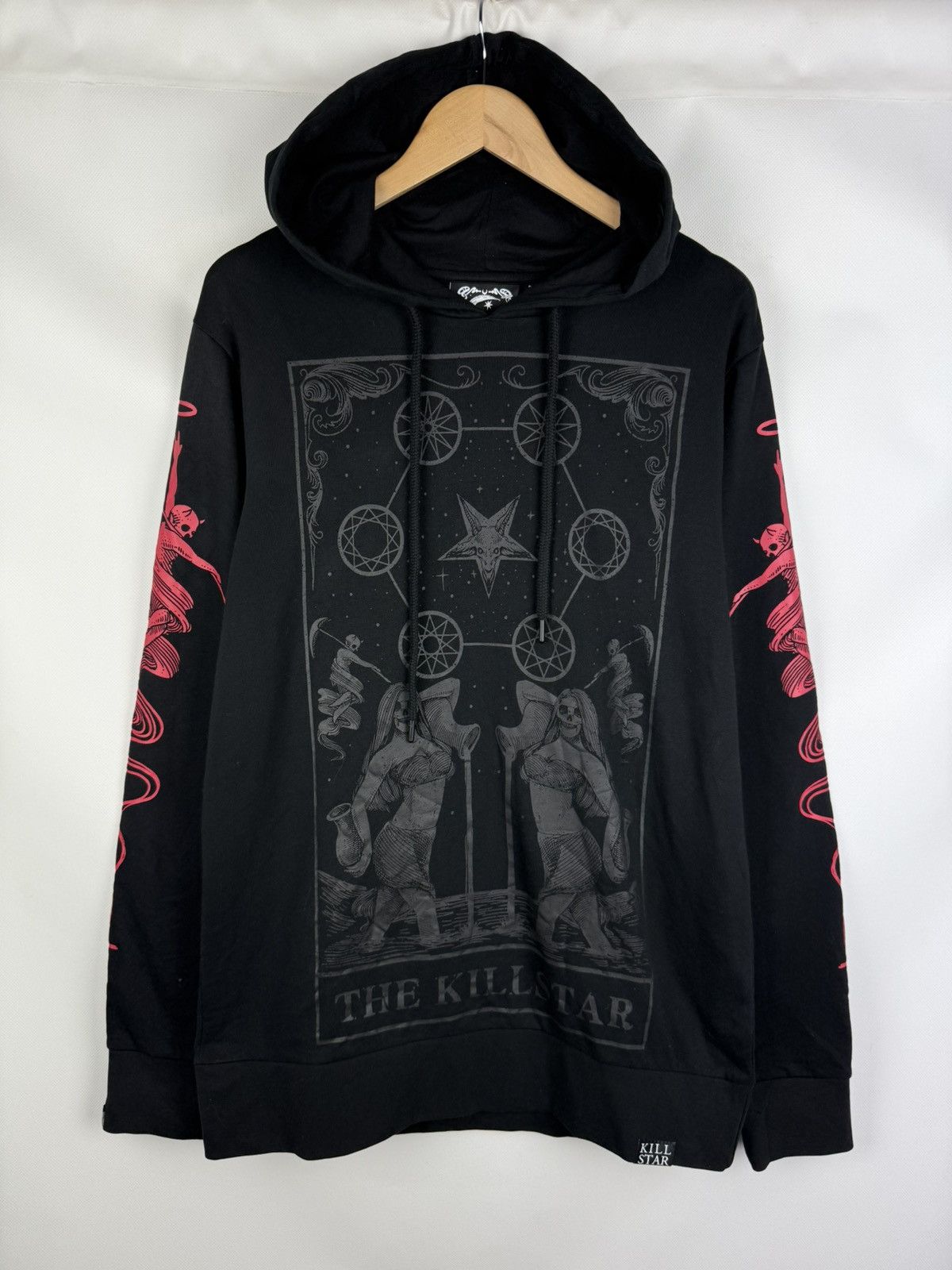 Killstar Killstar Men’s Gothic Big Logo Hoodie Pullover Size L Size US L / EU 52-54 / 3 - 1 Thumbnail