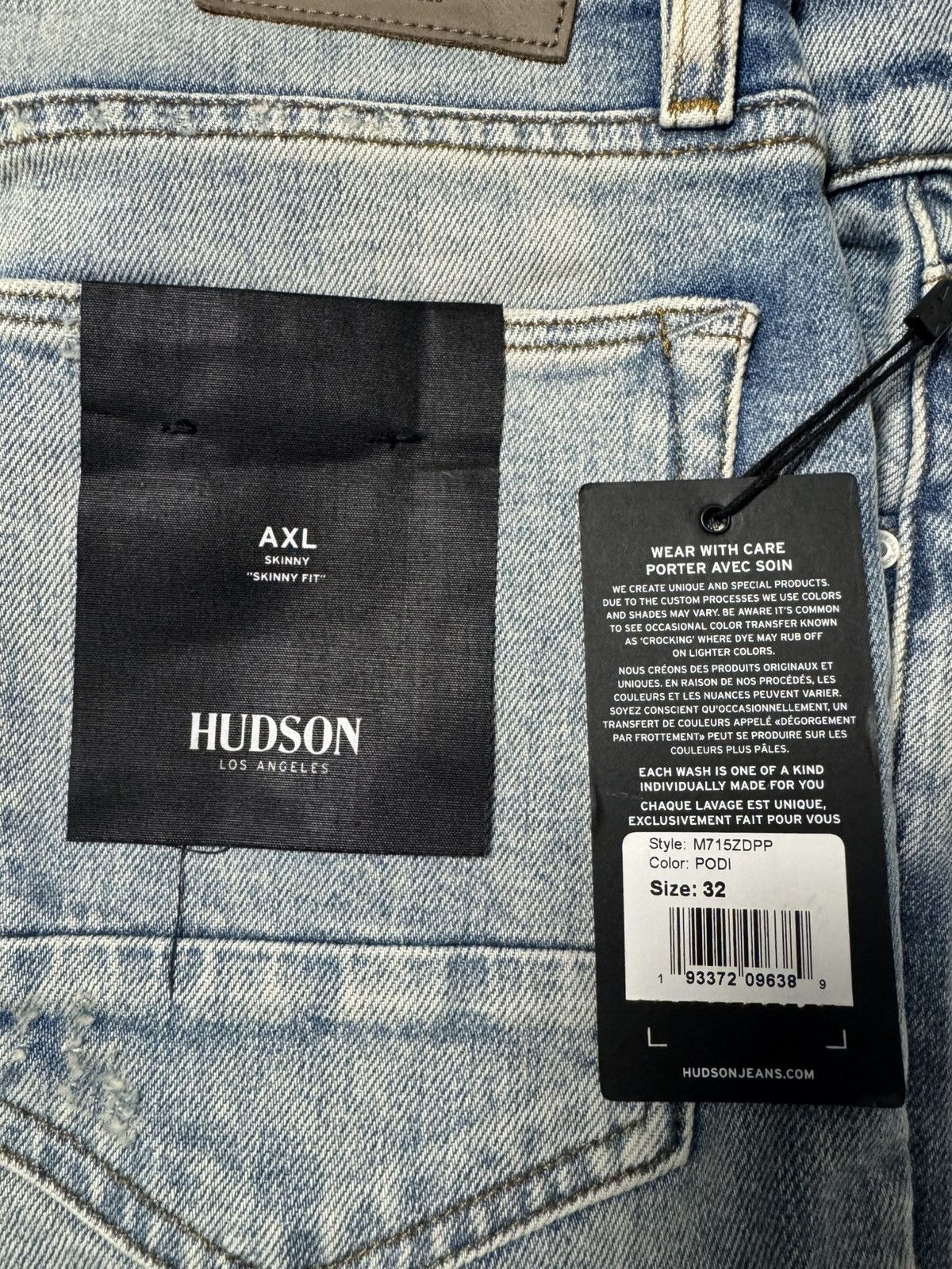 Hudson New Hudson AXL Jeans Size US 32 / EU 48 - 2 Thumbnail