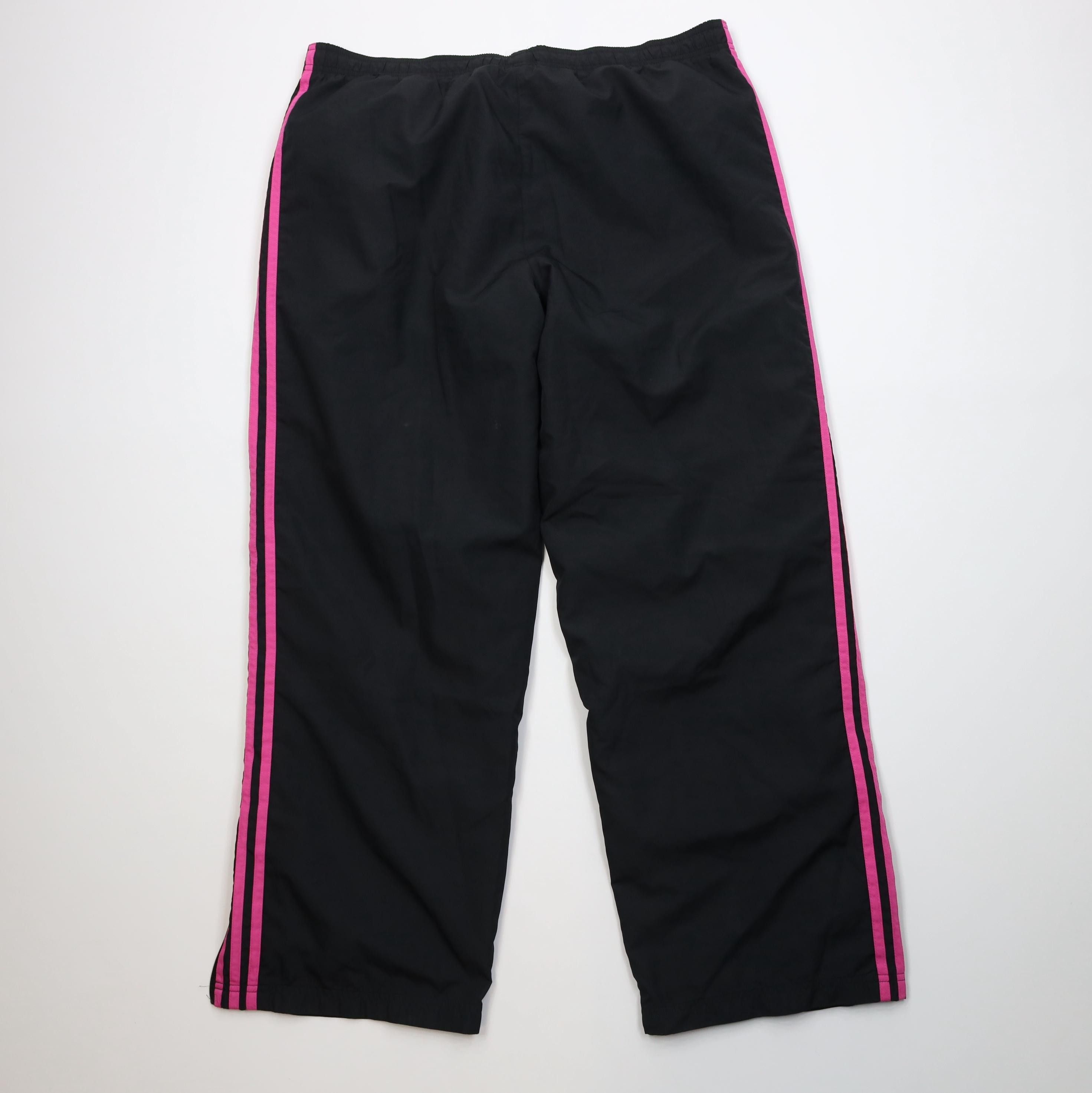 Adidas Vintage Y2K Adidas Striped Lined Wide Leg Windbreaker Pants Size 38" / US 16 / IT 52 - 11 Thumbnail