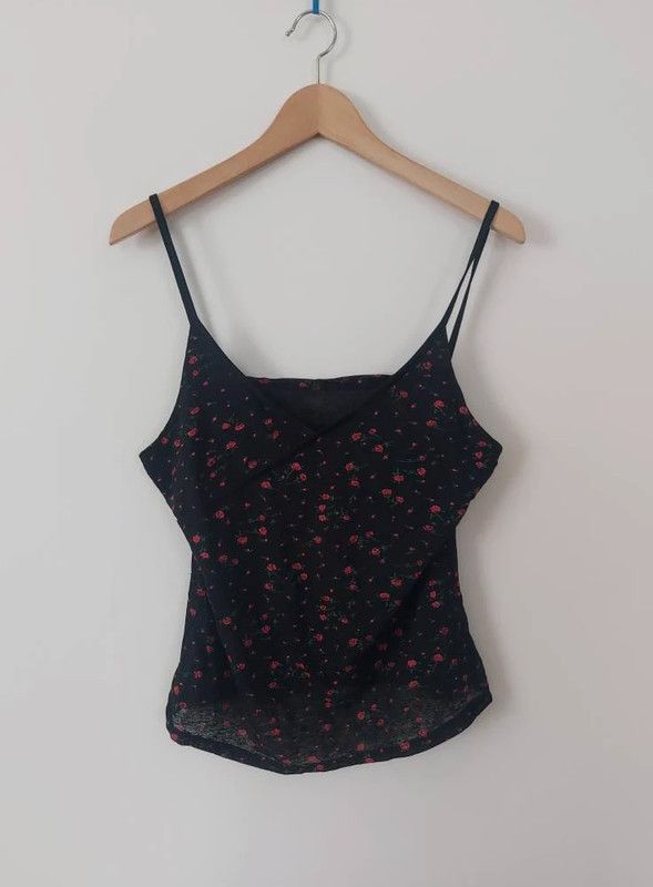 Vintage Red Rose Vintage mesh top XL Size XL / US 12-14 / IT 48-50 - 4 Thumbnail