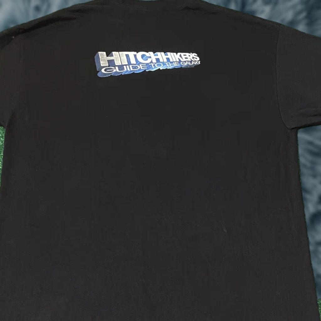 Disney VINTAGE Hitchhiker's Guide To The Galaxy Movie Promo Tee Shirt XL Black Mens T-Shirt 90s Disney Size US XL / EU 56 / 4 - 1 Thumbnail