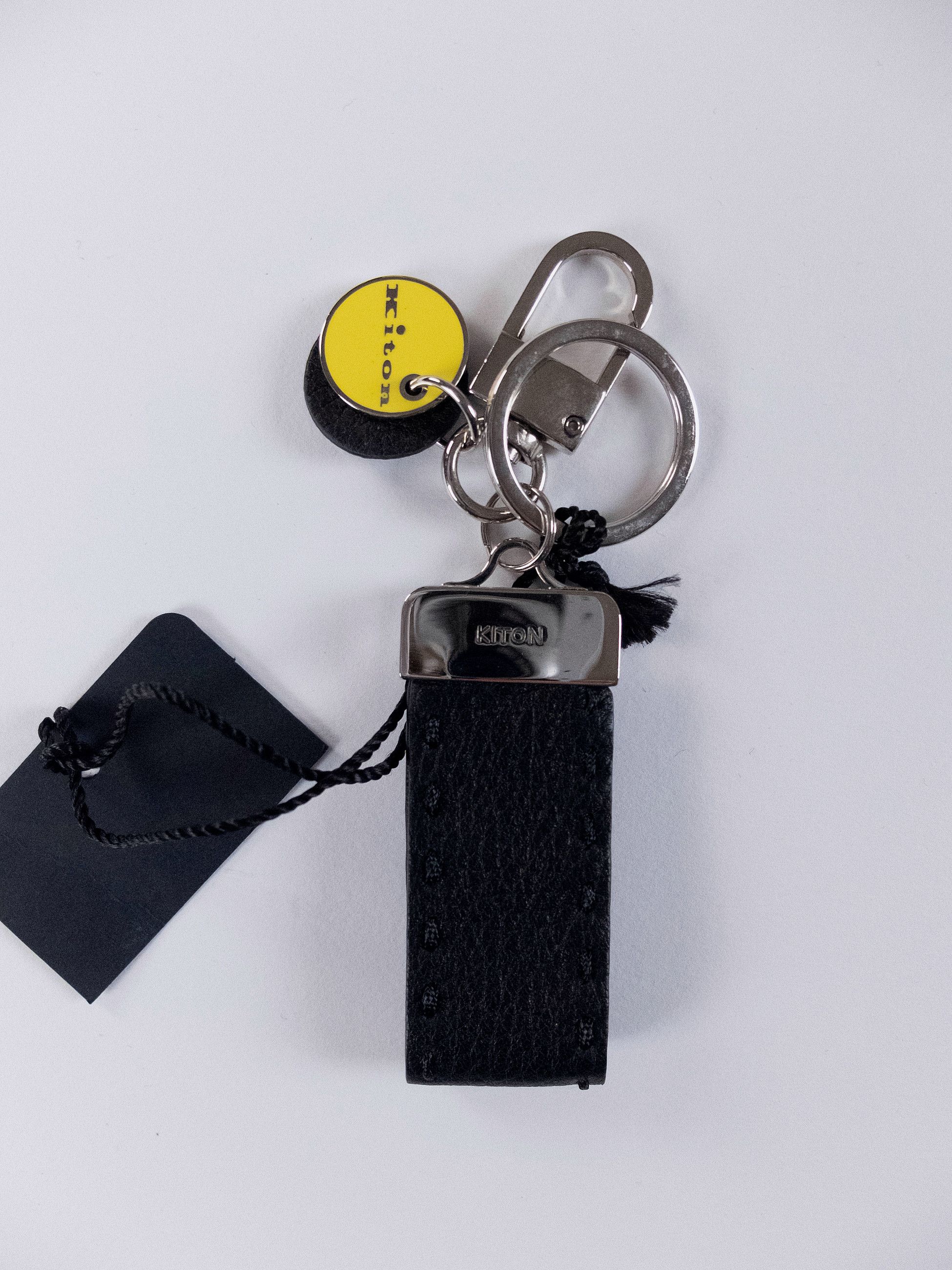 Kiton KITON hand stitched brown leather keyring authentic Size ONE SIZE - 1 Thumbnail