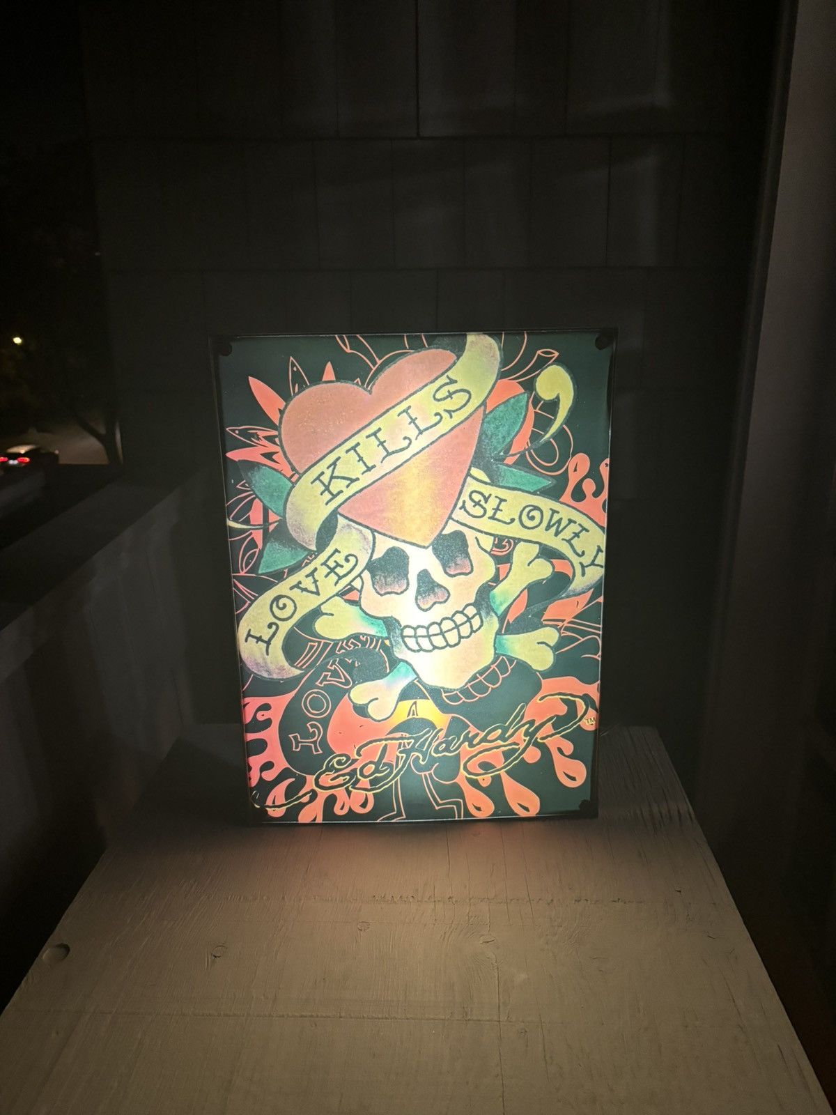 Christian Audigier × Ed Hardy × Vintage Vintage Ed Hardy Light Box Love Kills Slowly Home Goods Lamp Size ONE SIZE - 8 Thumbnail