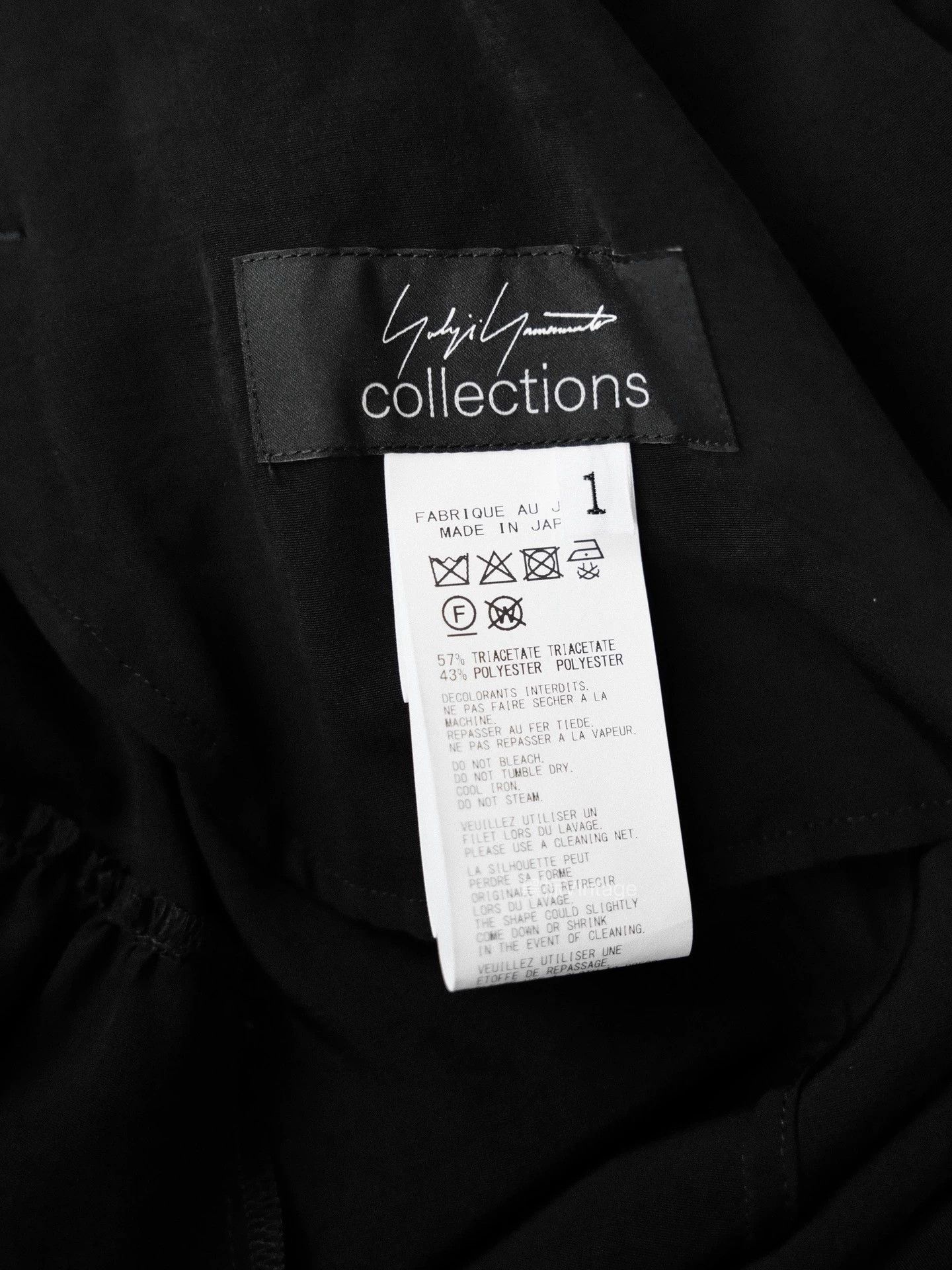 Yohji Yamamoto Yohji Yamamoto 25aw Vintage Triacetate Asym Shirt Dress Size S / US 4 / IT 40 - 9 Thumbnail