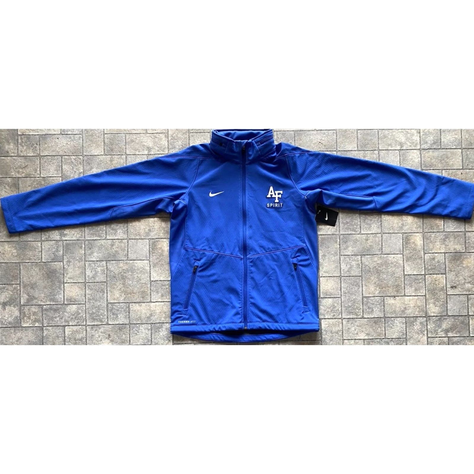Nike Nike Therma-Fit Air Force Jacket MENS Medium W/ Hidden Hood & Audio Pocket NWT Blue Size US M / EU 48-50 / 2 - 2 Thumbnail