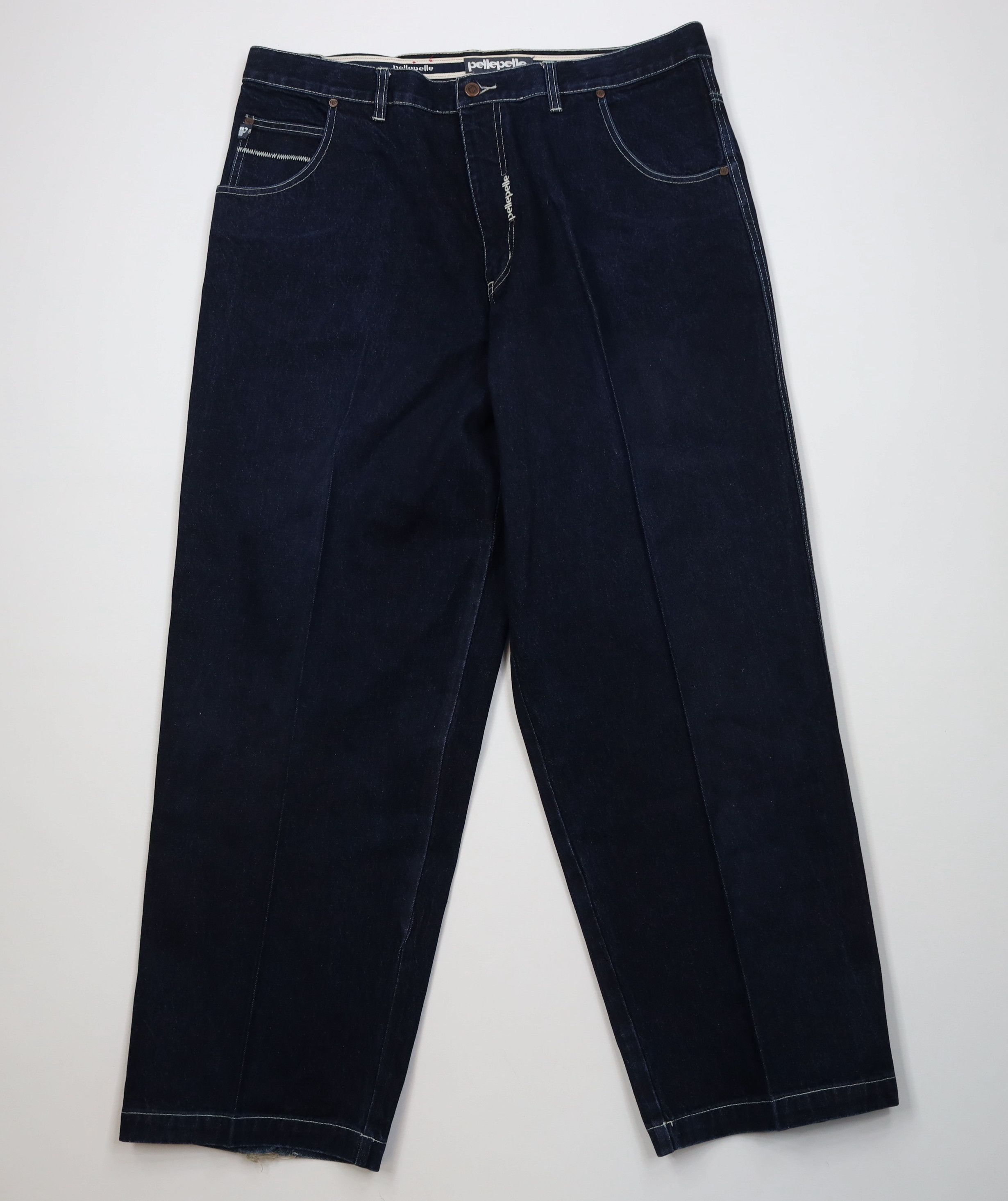 Pelle Pelle Vintage 90s Y2K Pelle Pelle Wide Leg Denim Jeans Size US 40 / EU 56 - 1 Thumbnail