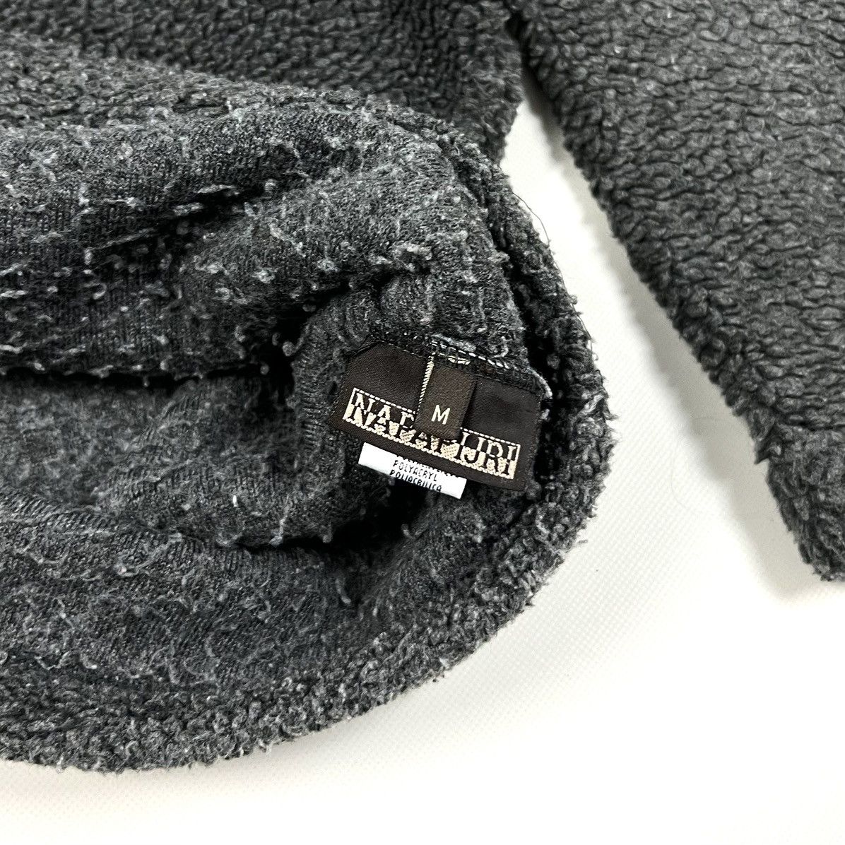 Napapijri × Vintage Vintage Napapijri Grey Casual 1/4 Zip Sherpa Jacket Size M Size US M / EU 48-50 / 2 - 12 Thumbnail