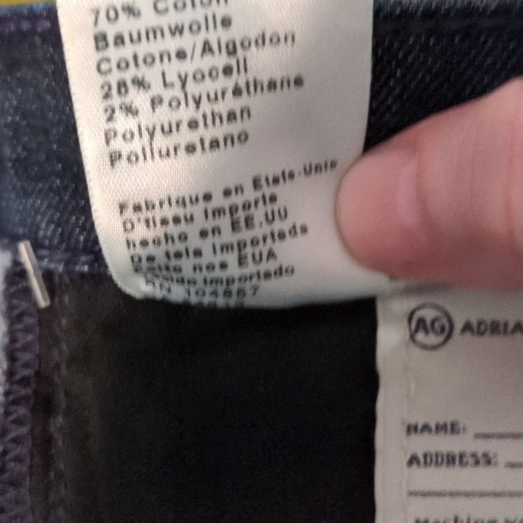 AG Adriano Goldschmied Adriano Goldschmied Stevie Ankle Slim Straight Jeans 32R Size 32" / US 10 / IT 46 - 9 Thumbnail