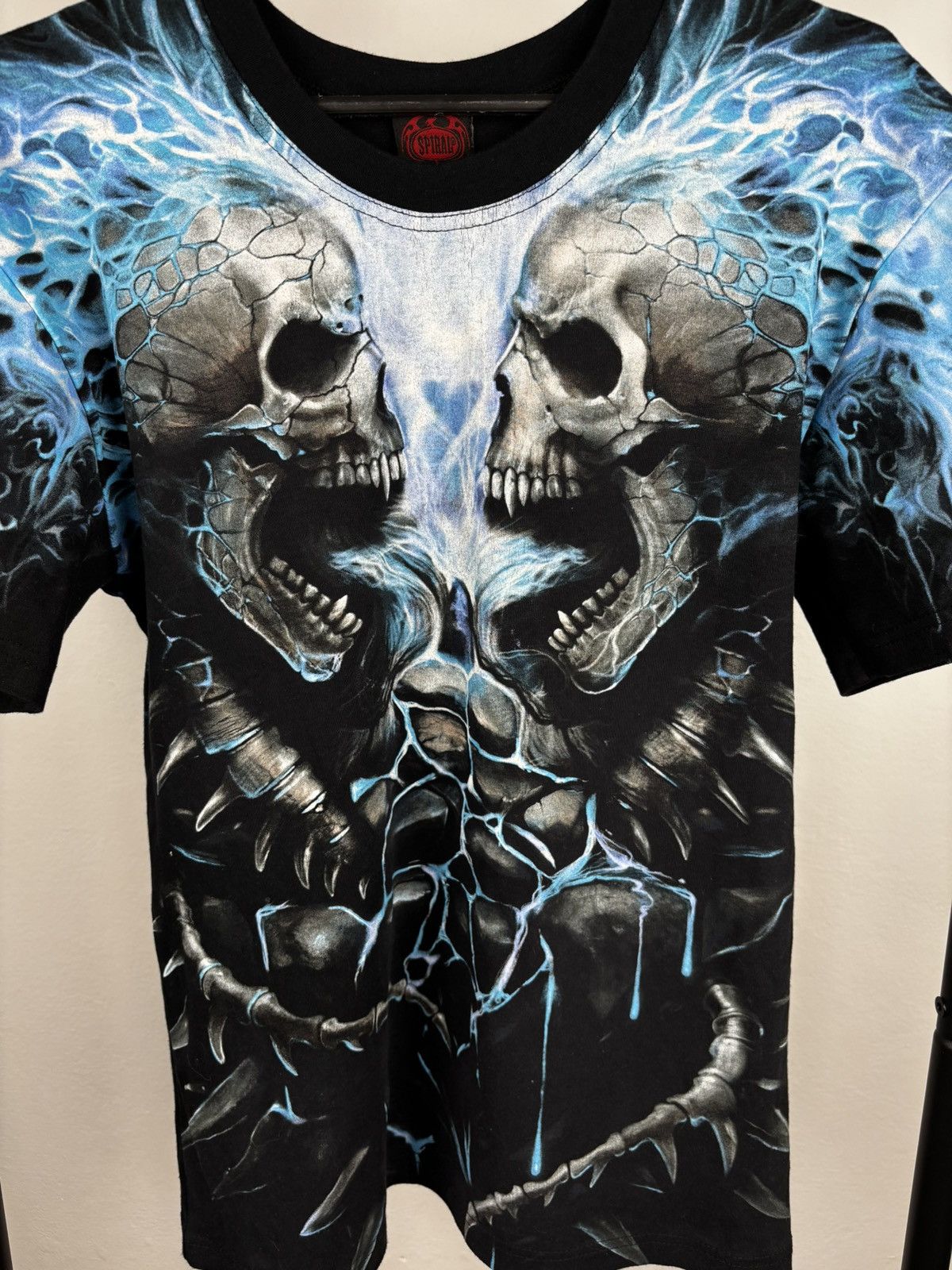 Japanese Brand × Vintage Spiral Skulls vintage t shirt size S Size US S / EU 44-46 / 1 - 2 Thumbnail