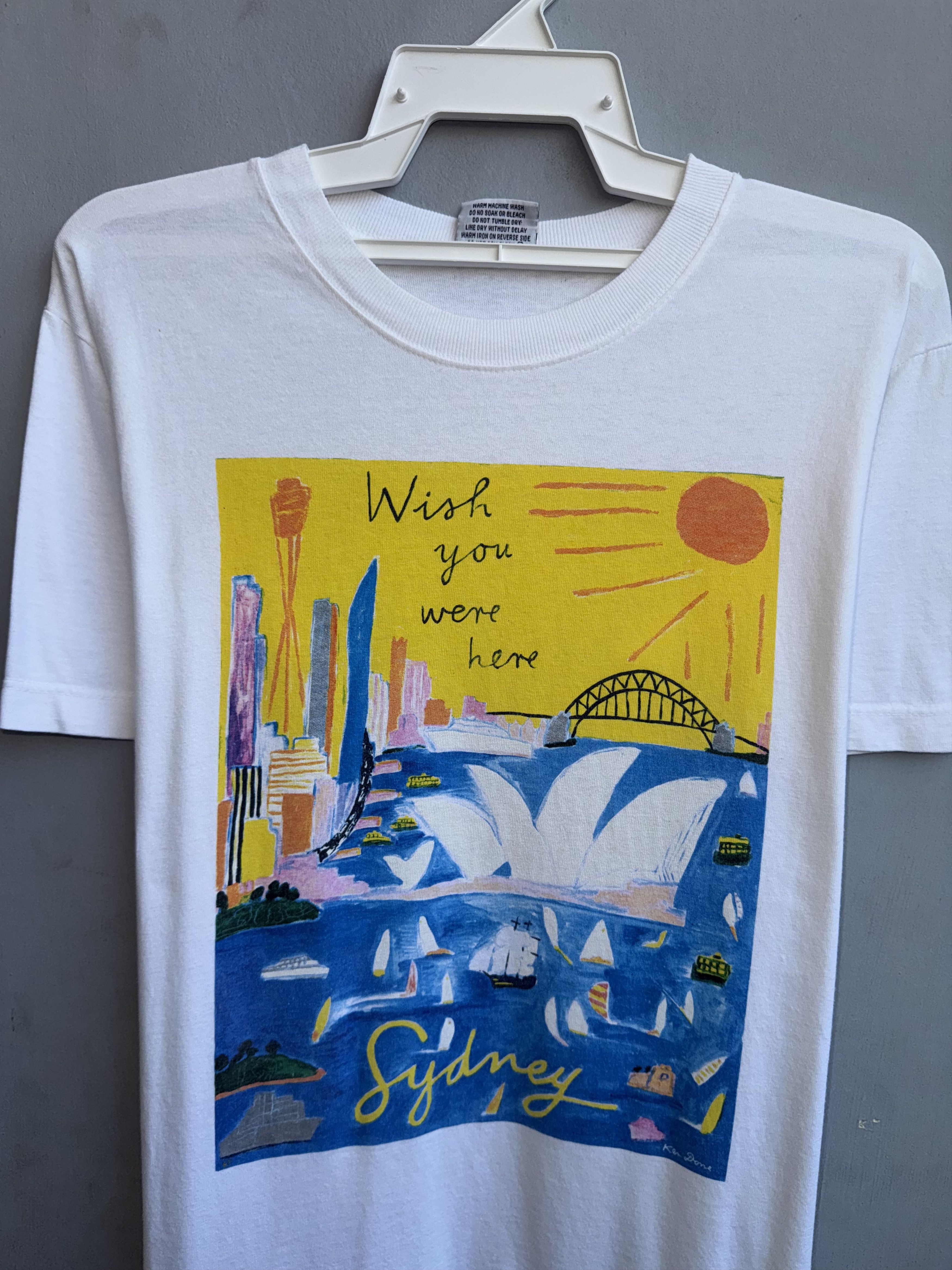 Vintage Ken Done Wish You Were Here Australia Art Vintage Shirt Size US S / EU 44-46 / 1 - 2 Thumbnail