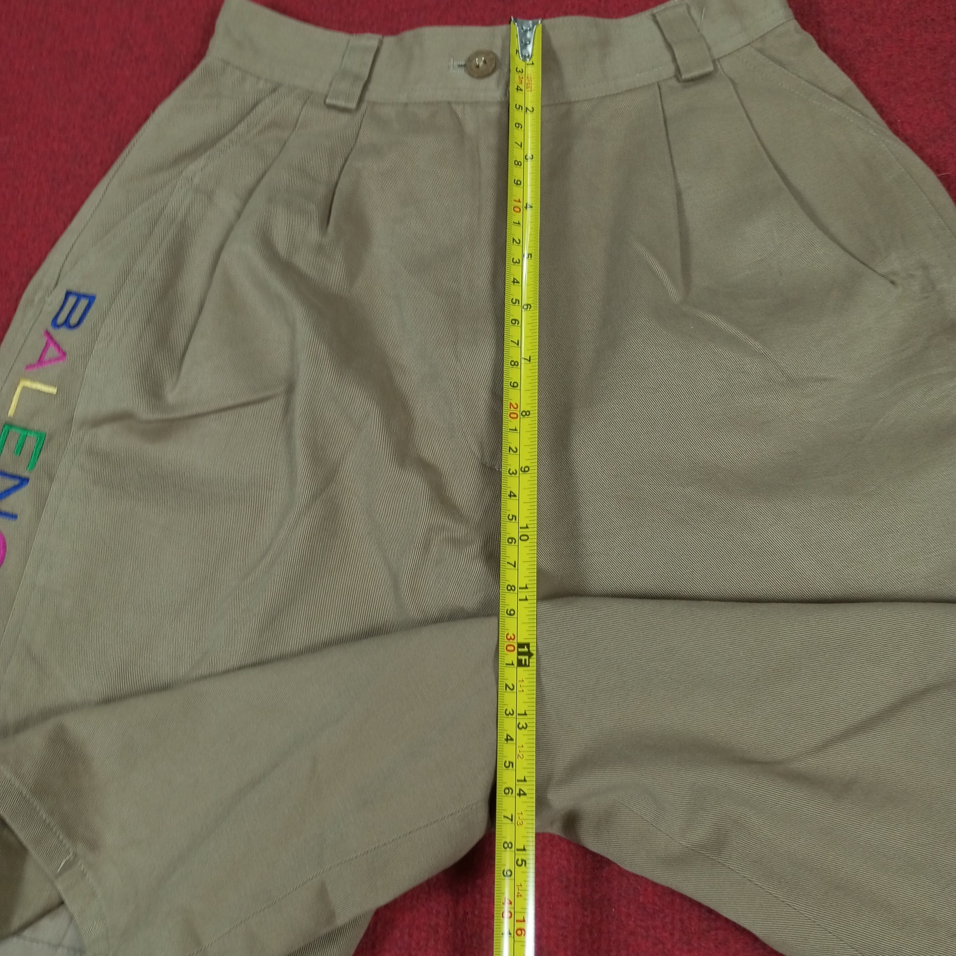 Balenciaga × Vintage Balenciaga Sports Colourful Spellout Fashion Short Pants Size 22" - 6 Thumbnail