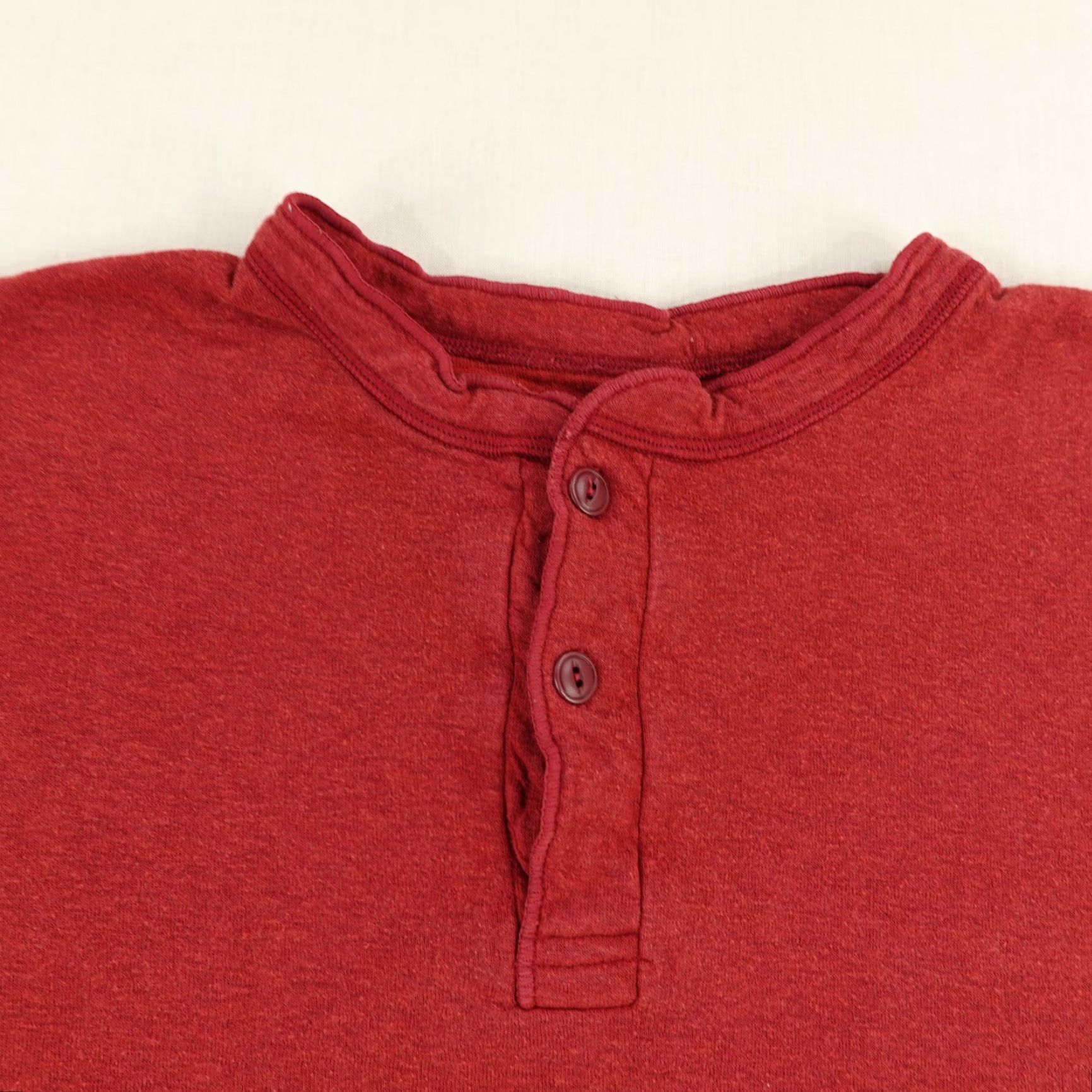Vintage LL Bean Shirt Mens Large Red River Driver Thermal Henley Wool Blend Pullover Size US L / EU 52-54 / 3 - 2 Thumbnail