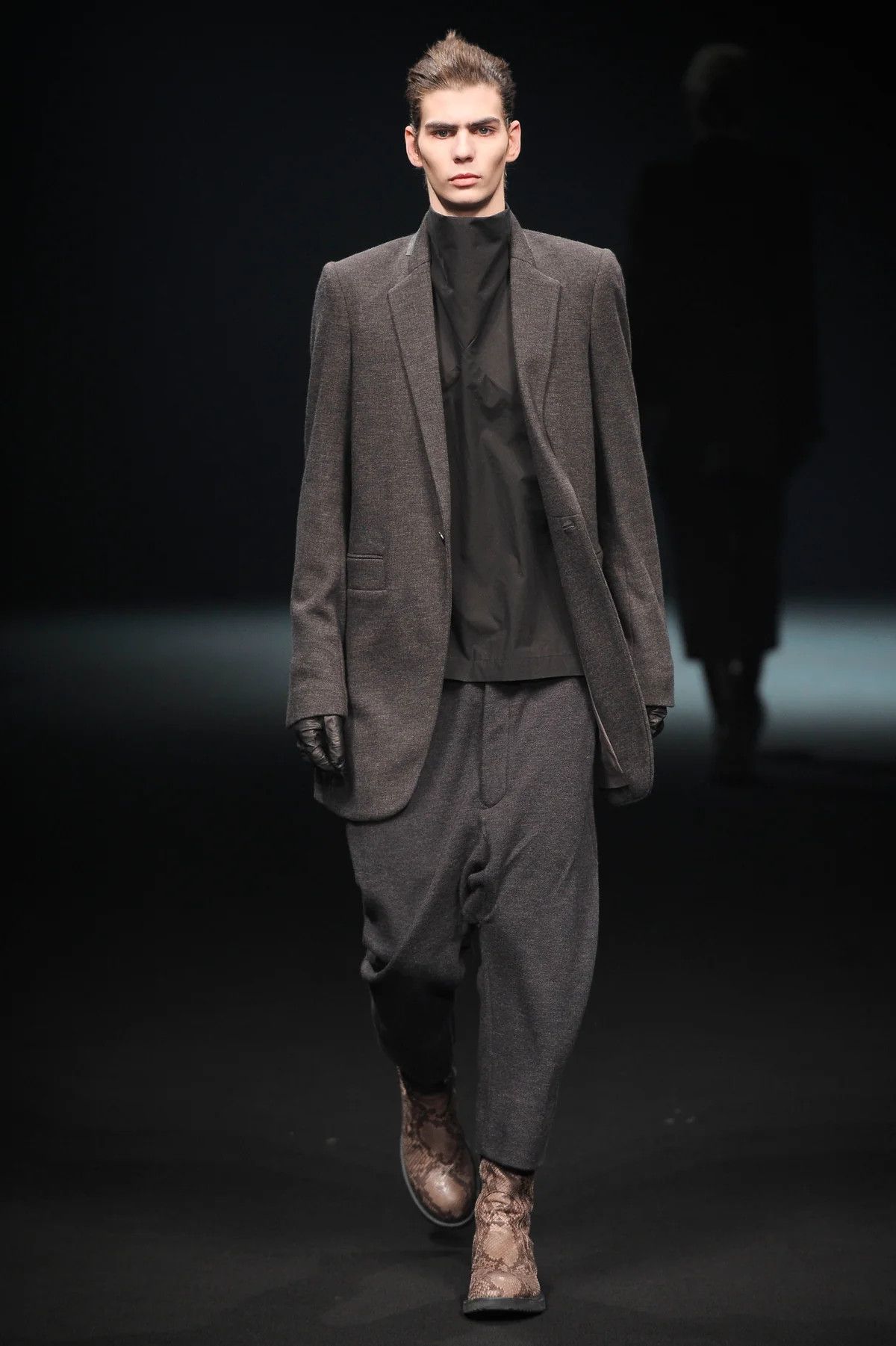 Rick Owens F/W 10 "GLEAM" Cropped Pleated Runway Wool Pants Size US 32 / EU 48 - 3 Thumbnail